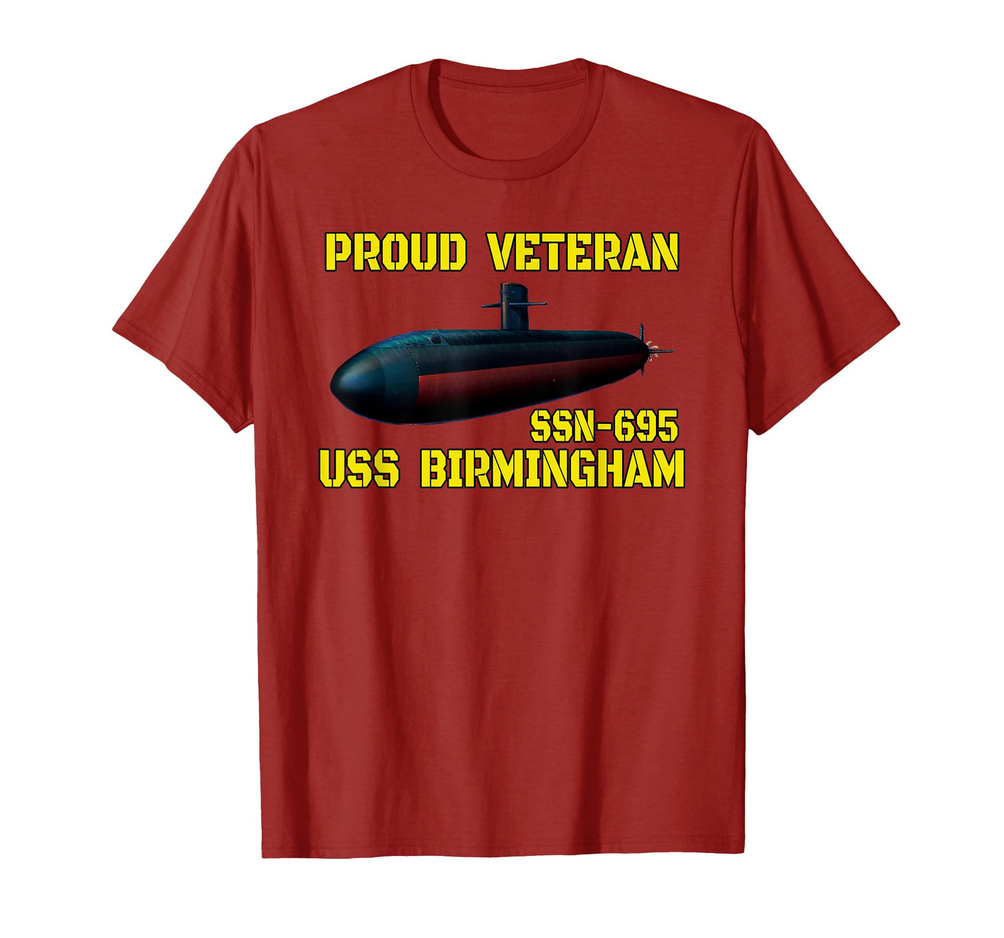 USS Birmingham SSN-695 Submarine Veterans Day Father Grandpa T-Shirt