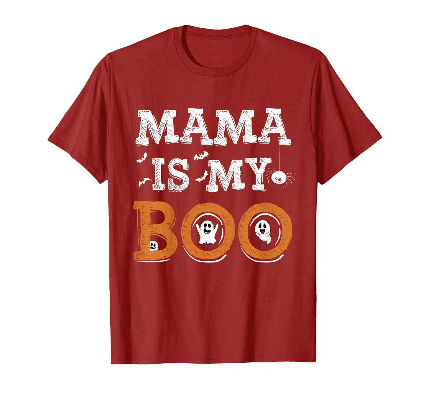 Cute Mama Is My Boo Kids Mom Funny Daughter Son Tee T-Shirt