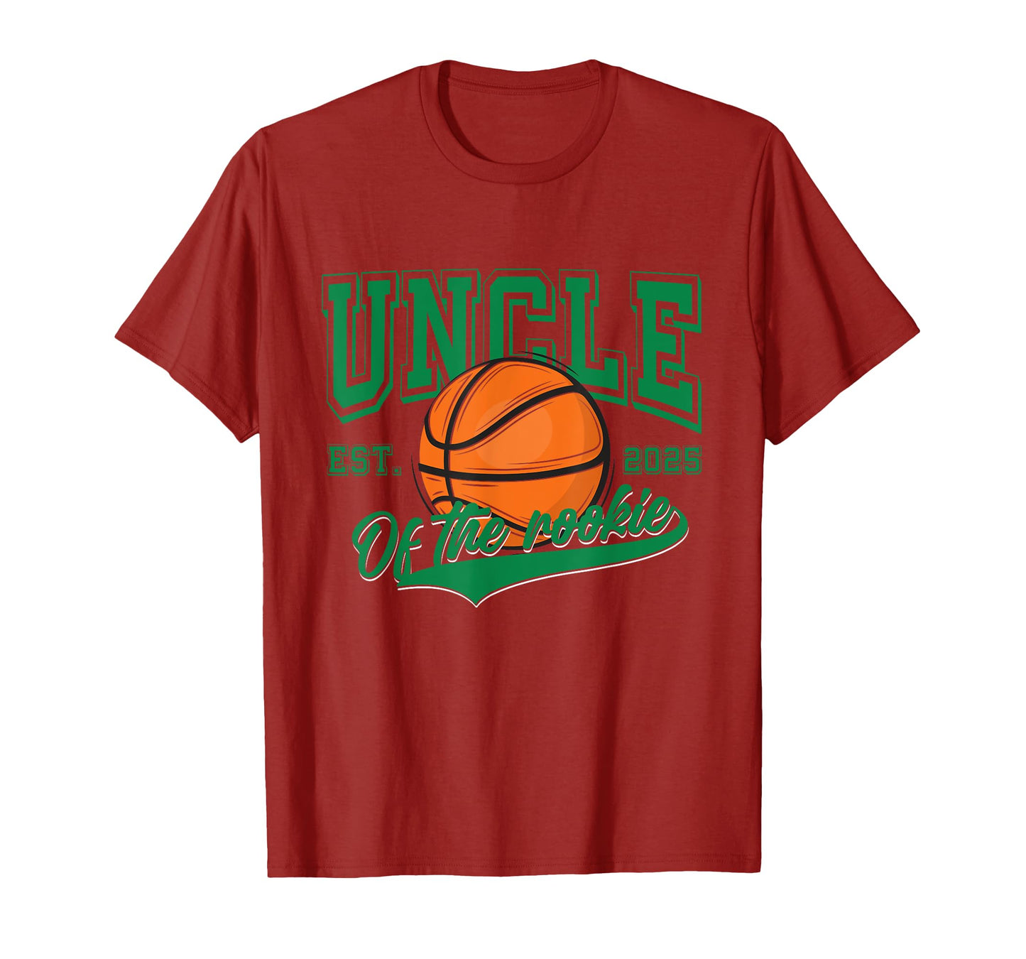 Uncle of Rookie 1st Birthday boy Basketball Family Matching T-Shirt