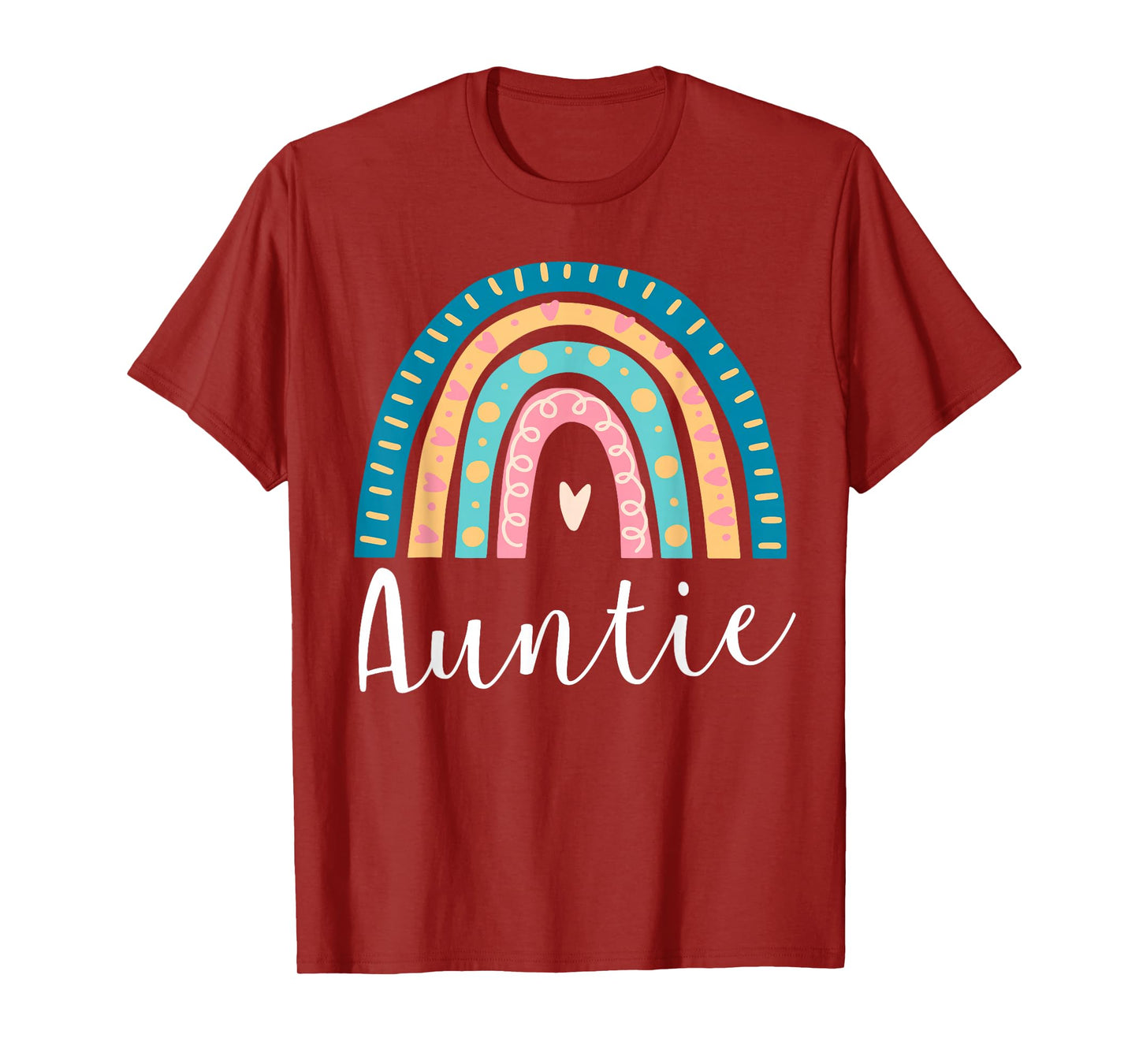 Auntie Rainbow Gifts Family Matching Birthday T-Shirt