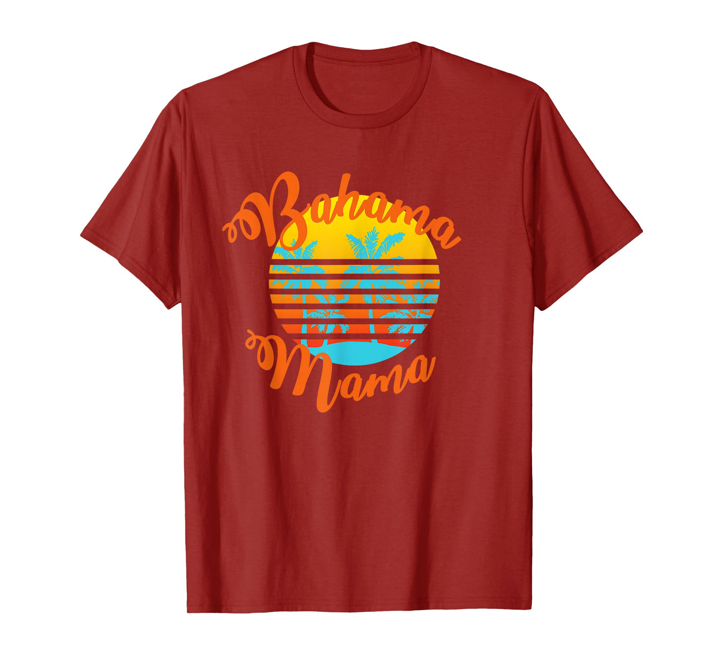 Bahama Mama Retro sunset with palm trees T-Shirt
