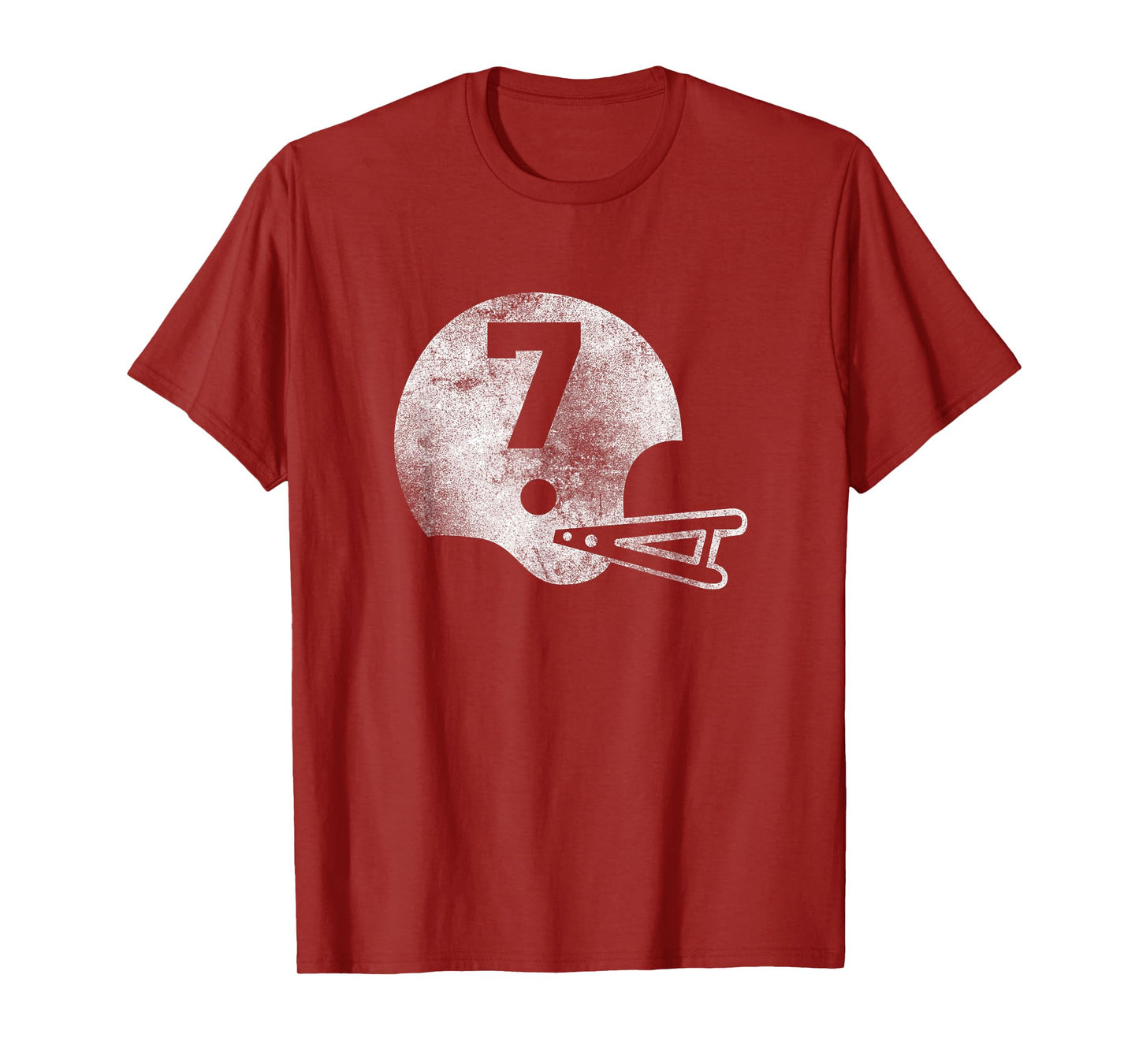 Vintage Football Jersey Number 7 T-Shirt Player Number T-Shirt