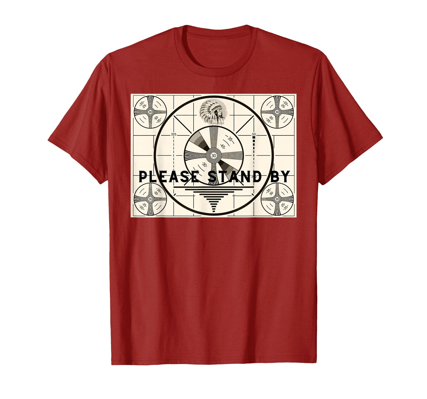 Vintage Old Test Pattern Please Stand By TV T-Shirt