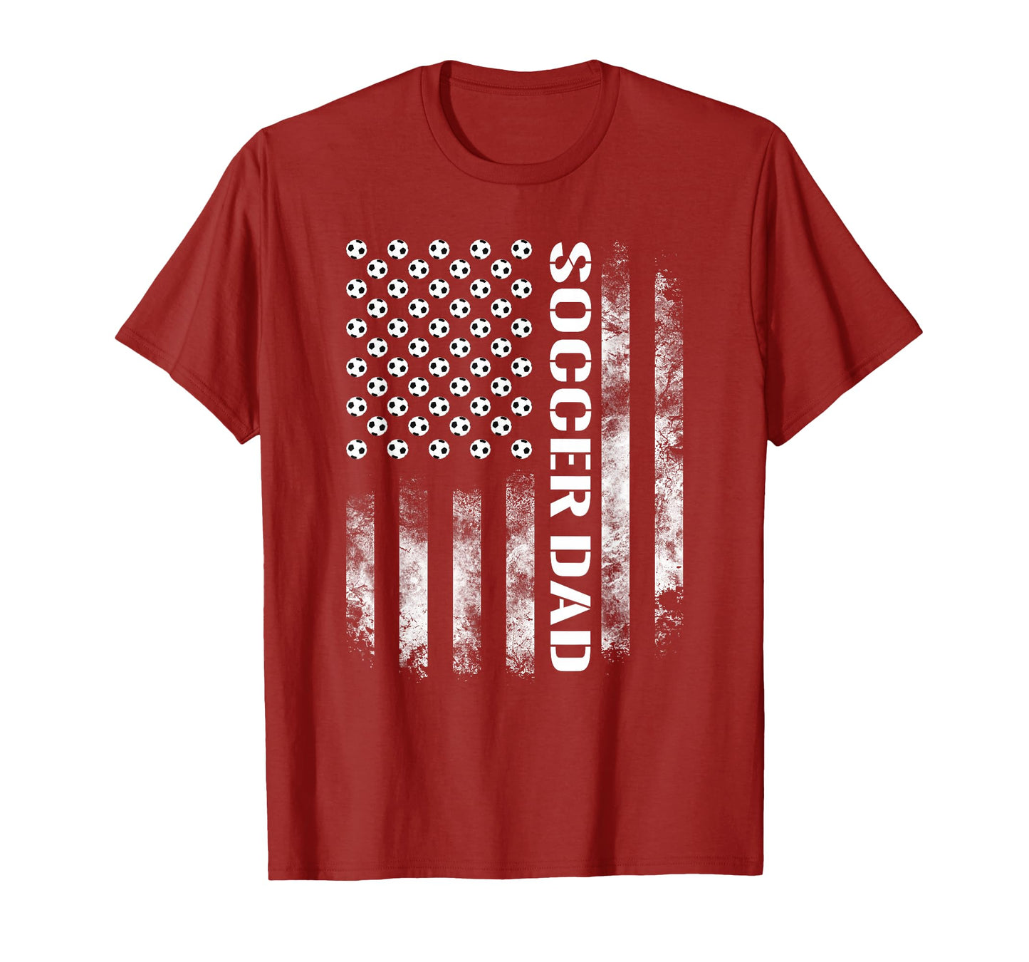 Soccer Dad Funny USA Flag Father's Day Gift T-Shirt
