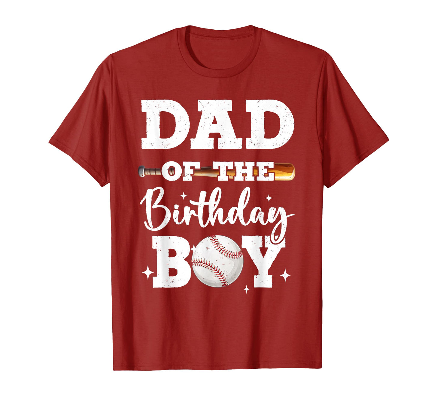 Dad of The Birthday Boy Baseball Bday Family T-Shirt