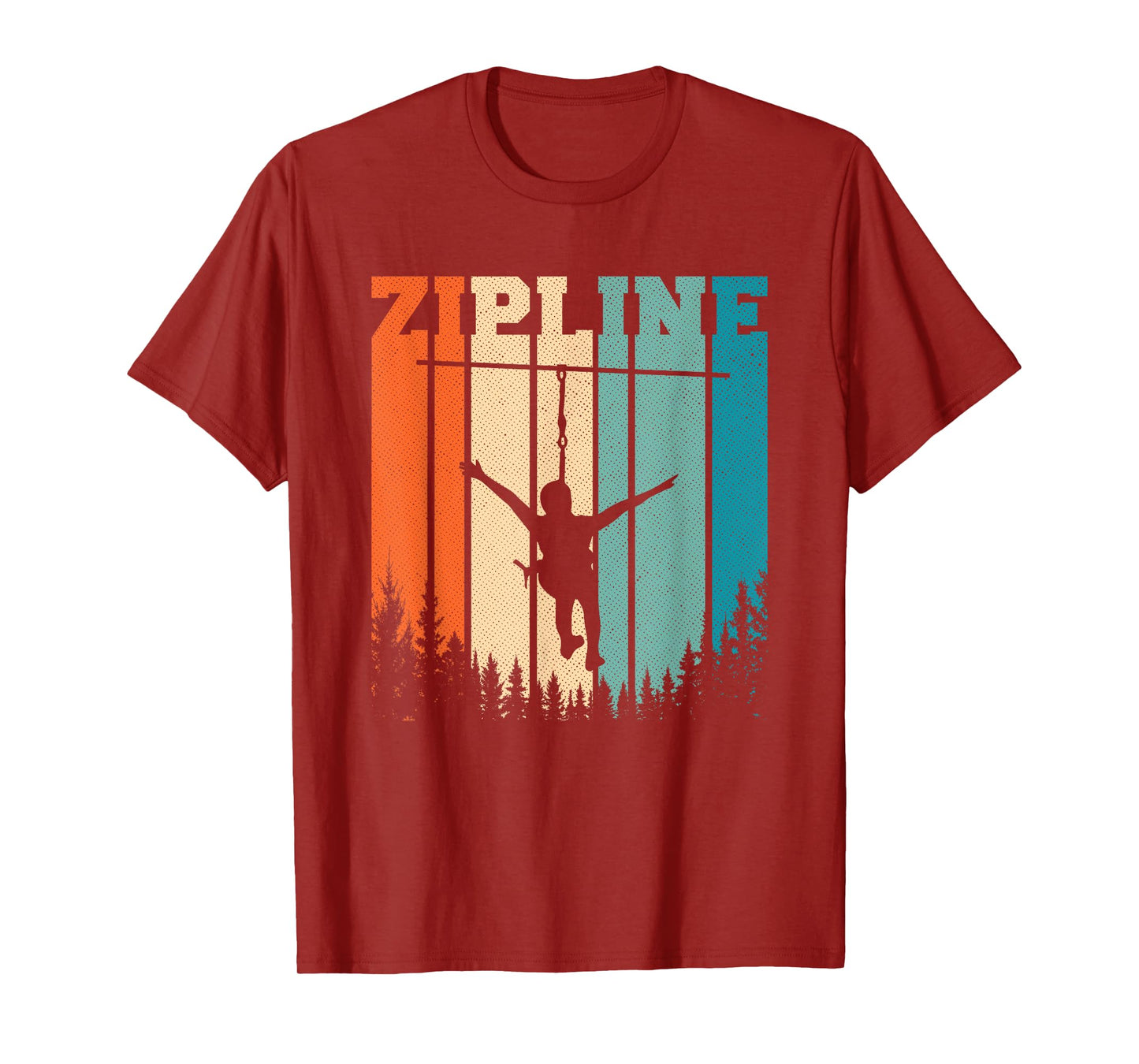 Zip Line Zipline Adventure Vintage Ziplining Ziplines T-Shirt