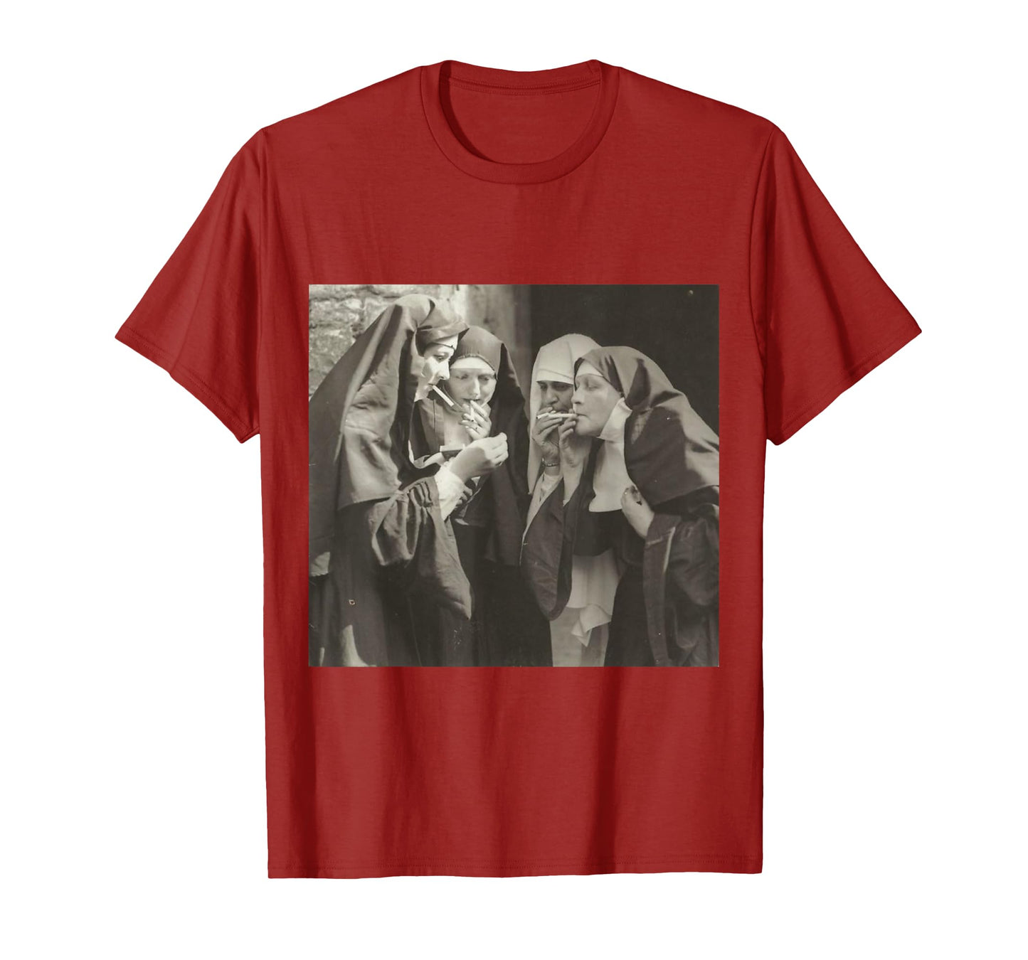 #snirt Funny T-Shirt Nun Nuns Smoking Hoodie Printed T-Shirt