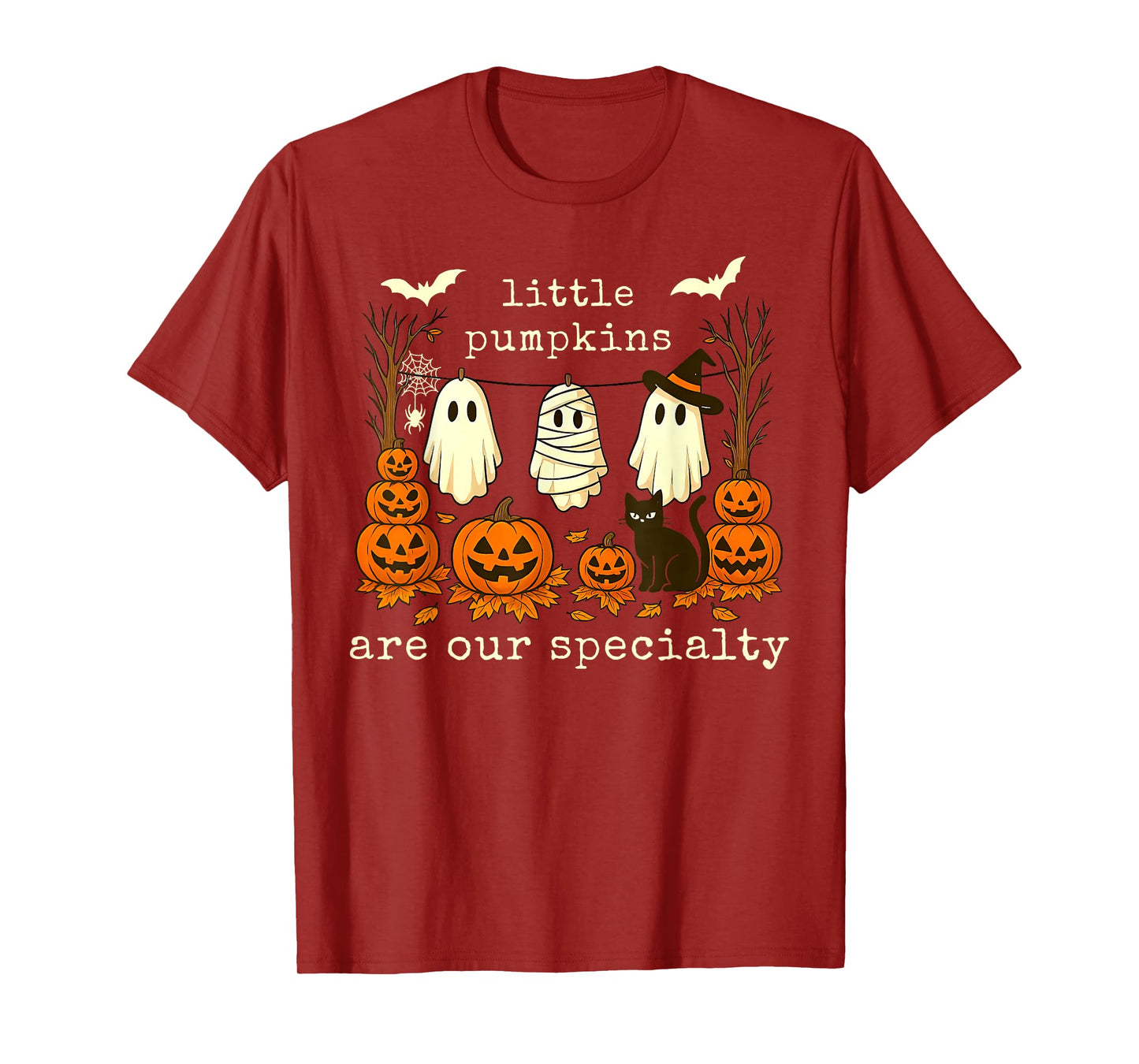Retro Little Pumpkins are Our Specialty PEDS Nurse Halloween T-Shirt