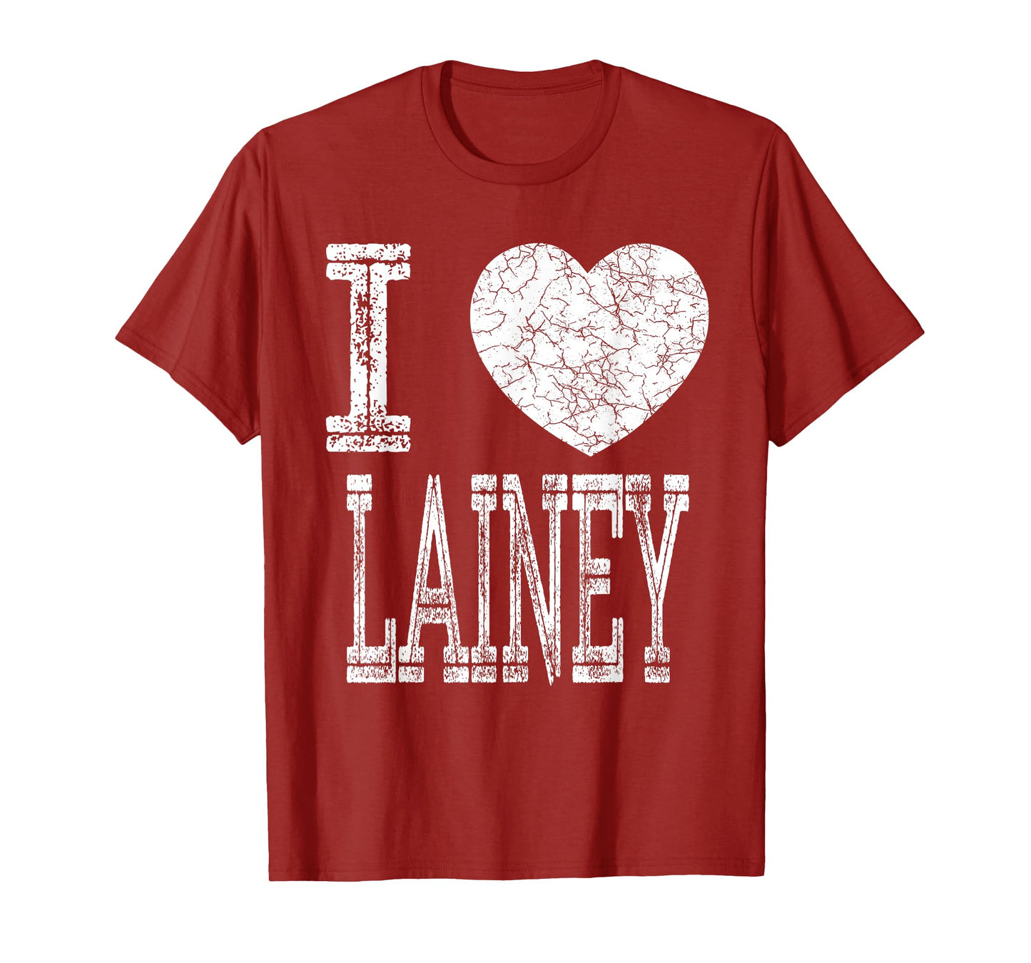 I Love Lainey Valentine Girlfriend Girl Daughter Heart Wife T-Shirt