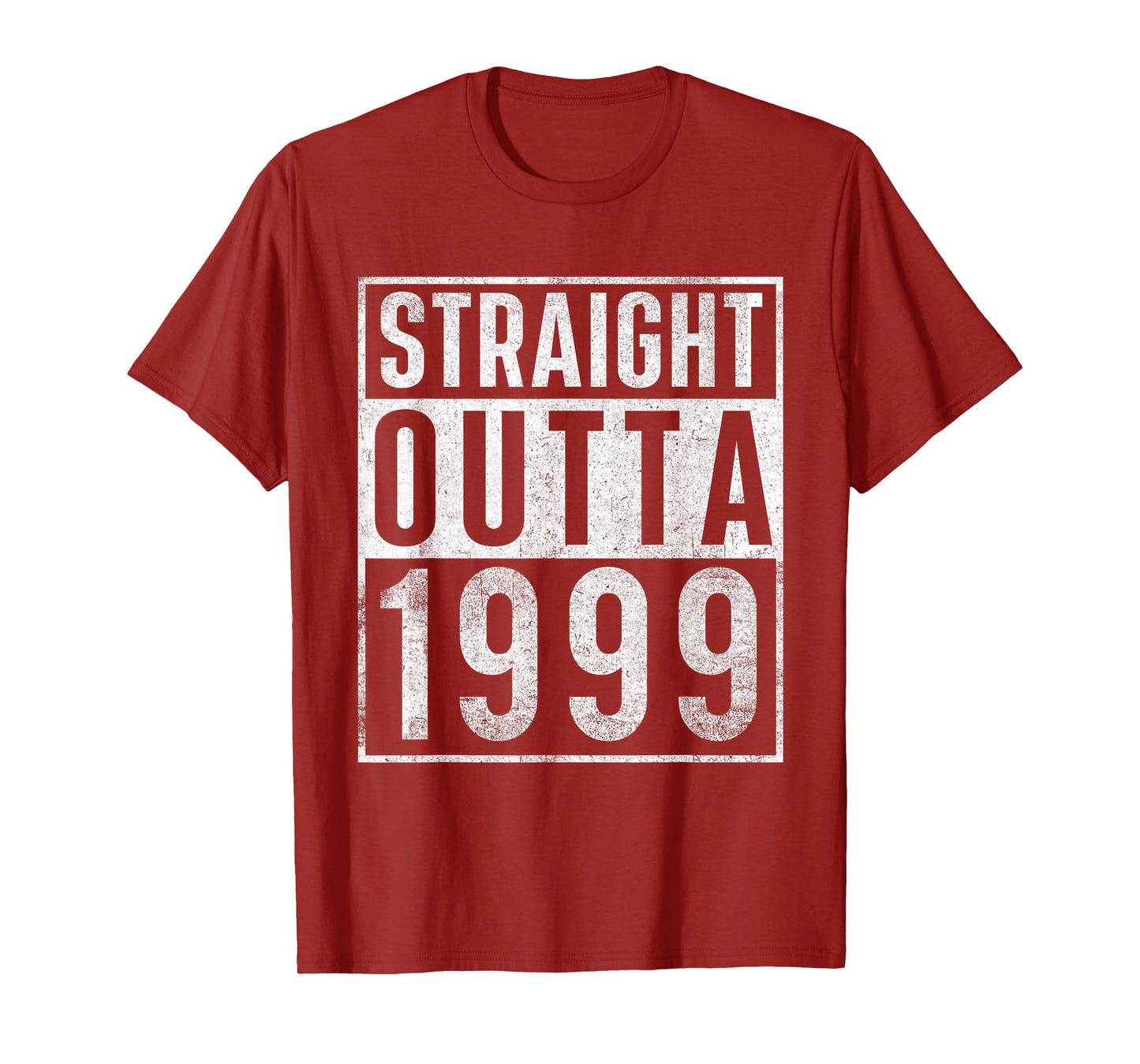 Straight Outta 1999 Year Of Birth Birthday T-Shirt