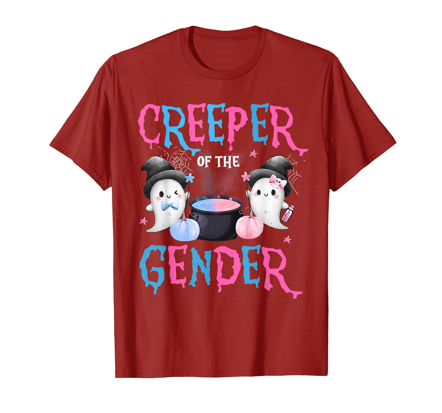 Keeper of Gender Halloween Funny Creeper Gender Reveal Party T-Shirt