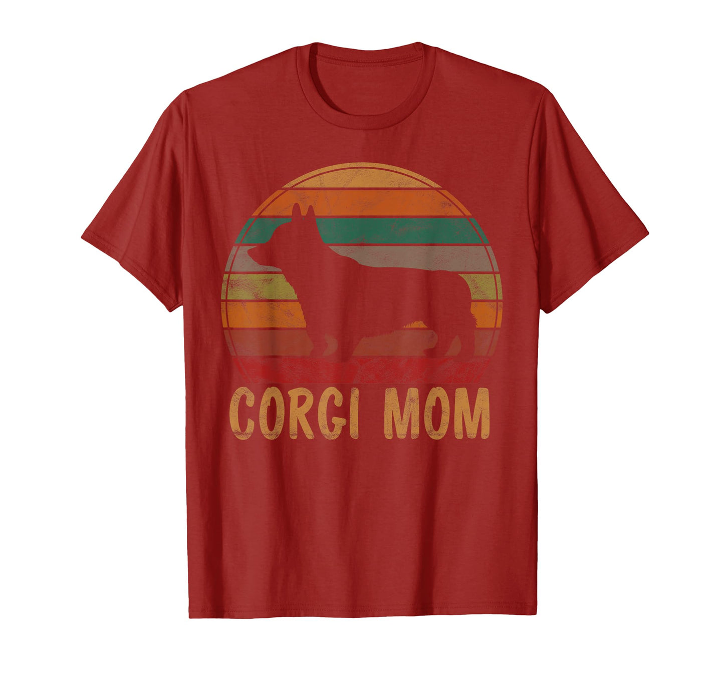Retro Corgi Mom Gift Dog Mother Pet Welsh Corgi Mama T-Shirt