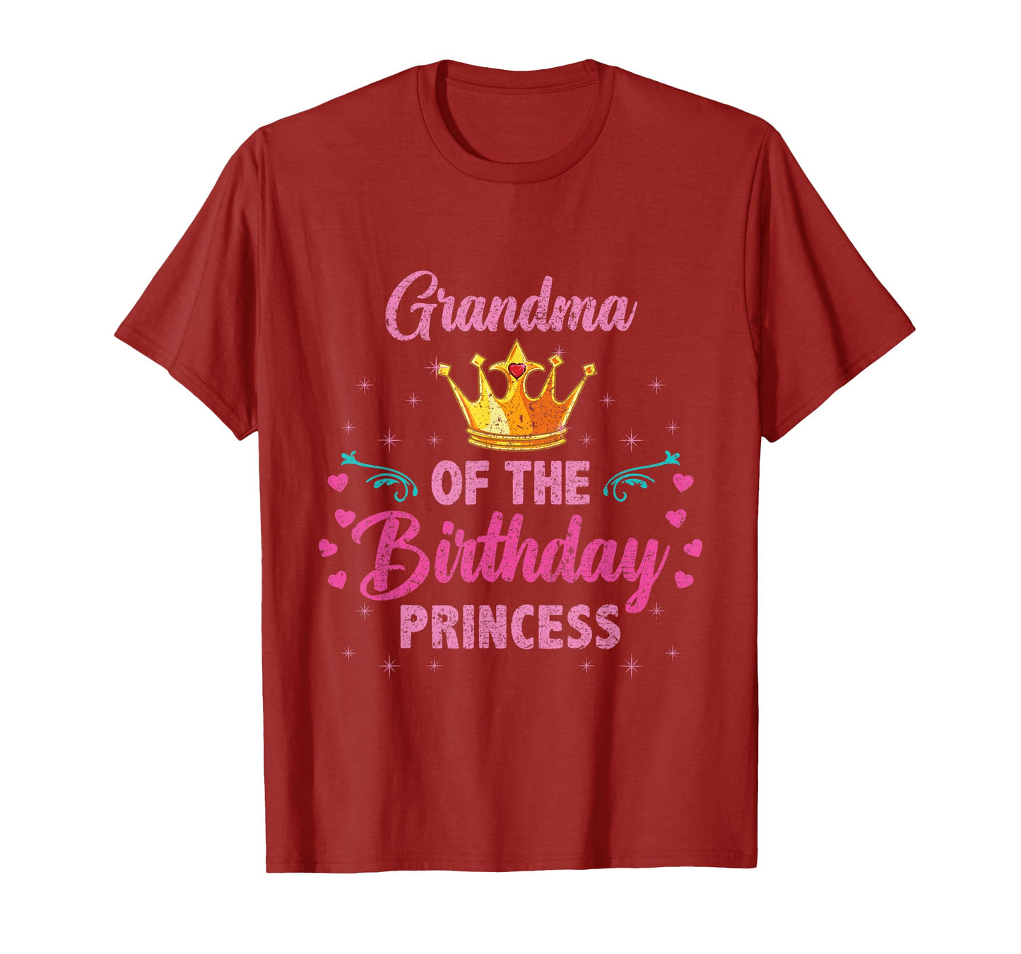 Grandma Of The Birthday Princess Vintage T-Shirt