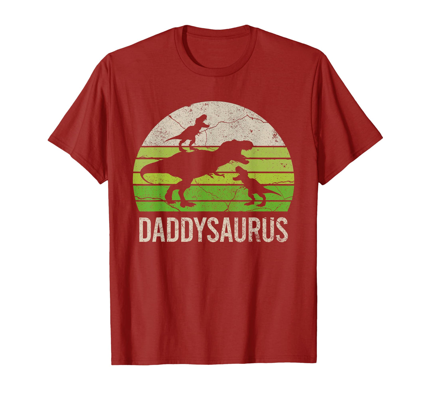 Daddy Dinosaur Funny Dad Daddysaurus 2 Two kids 2020 Gift T-Shirt
