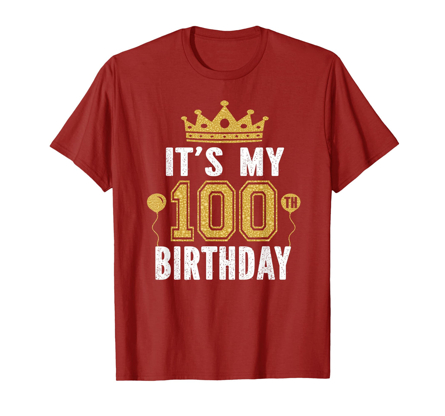 It's My 100th Birthday Gift For 100 Years Old Man And Woman T-Shirt