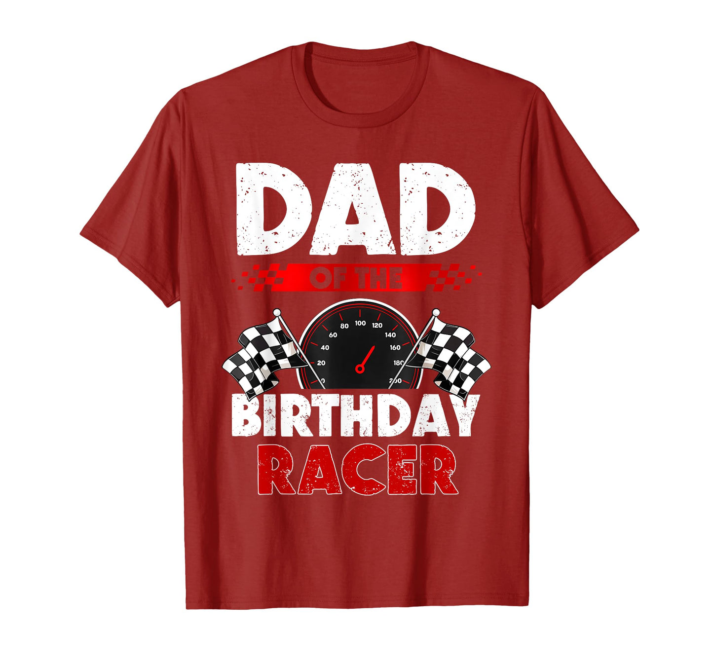 Dad of The Birthday Racer Race Car Party Matching Family T-Shirt