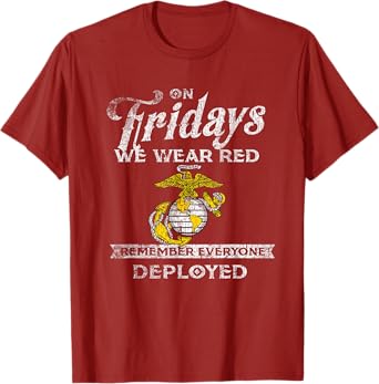 Remember Everyone Veteran Deployed Red Friday T-Shirt Tee