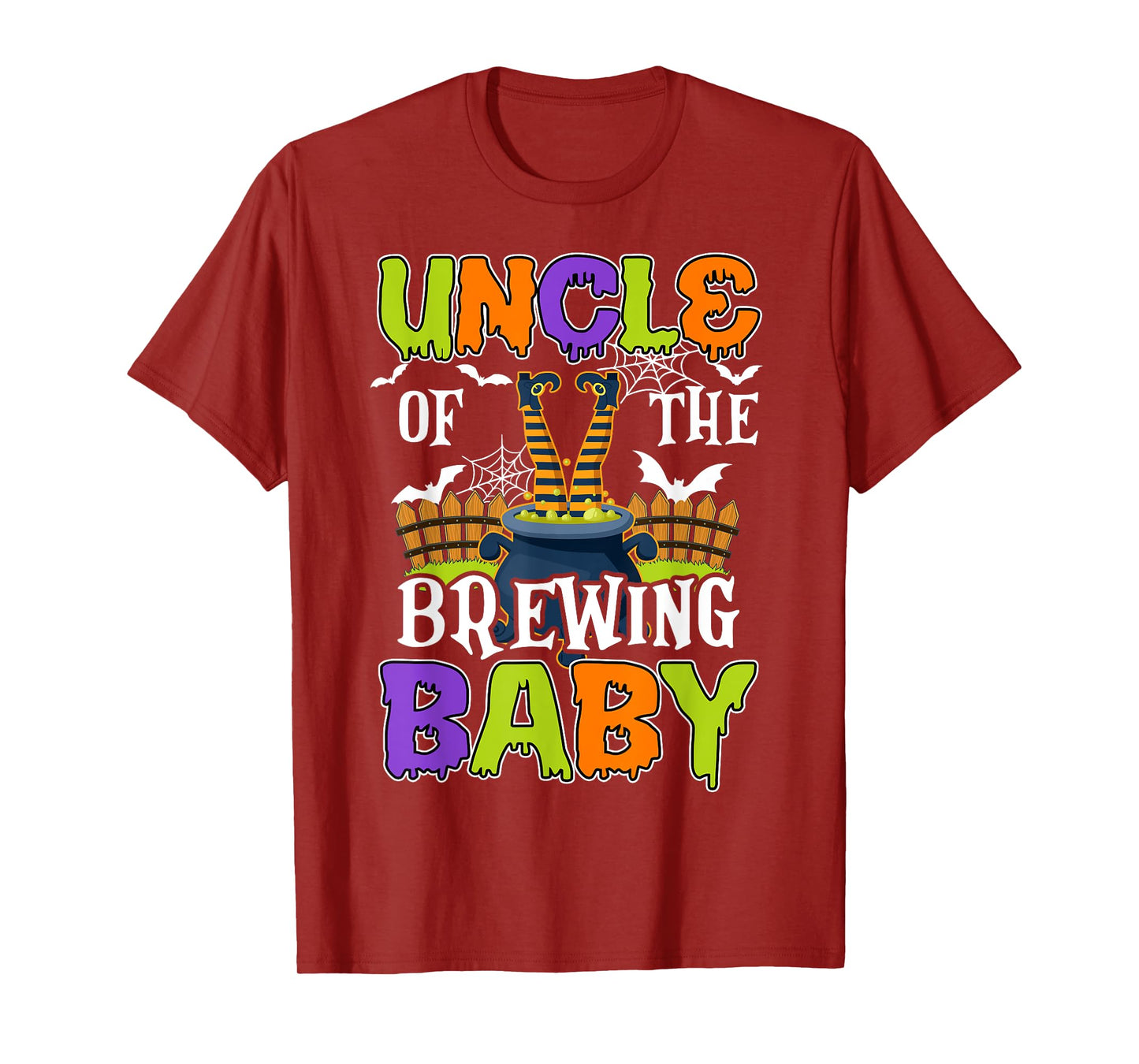 Uncle Of The Brewing Baby Halloween Witch Baby Funny T-Shirt