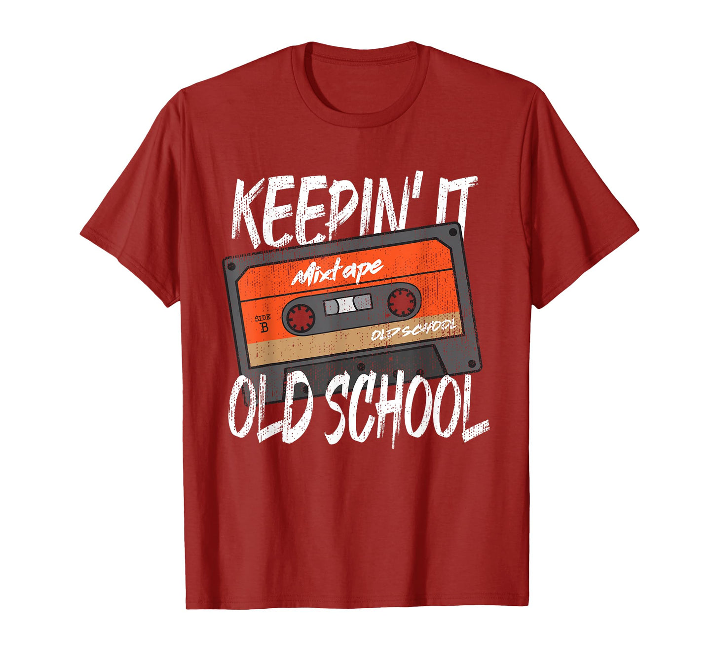 Old School Hip Hop 80s 90s Vintage Mixtape Cassette Tape T-Shirt