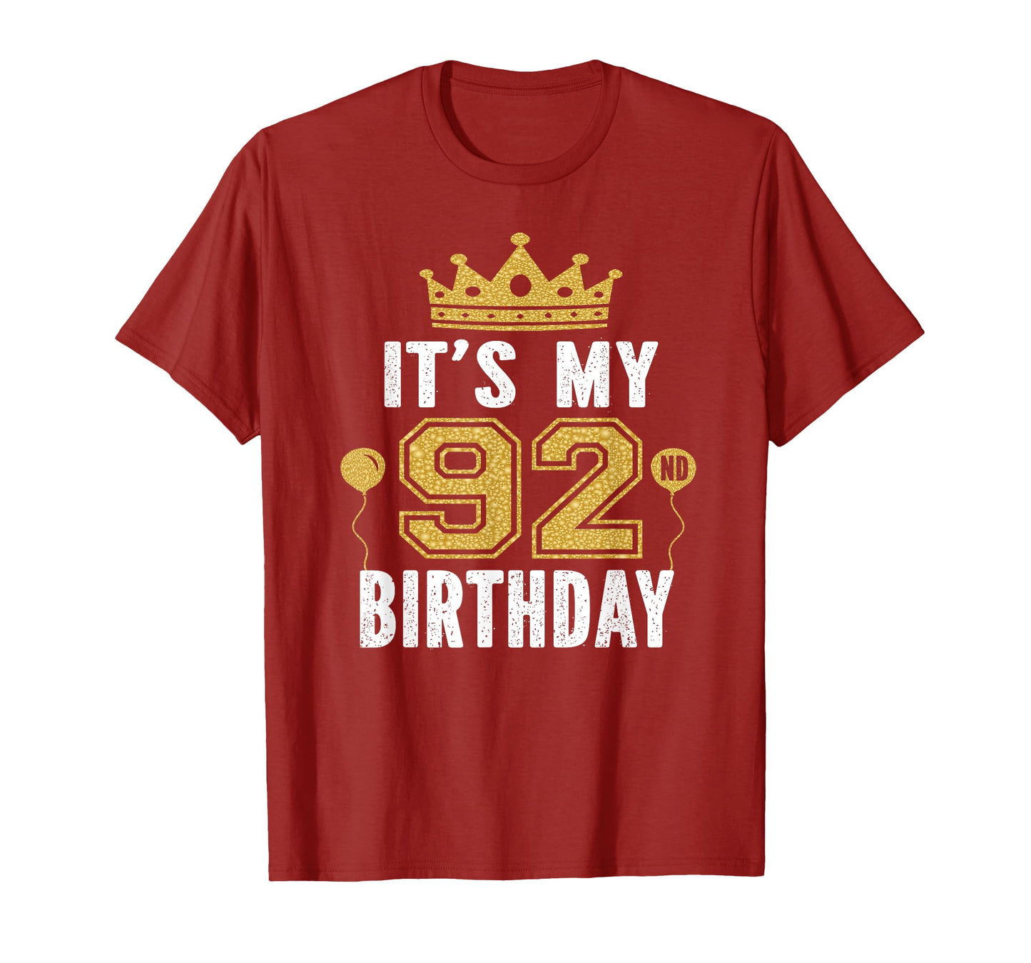 It's My 92nd Birthday Gift For 92 Years Old Man And Woman T-Shirt