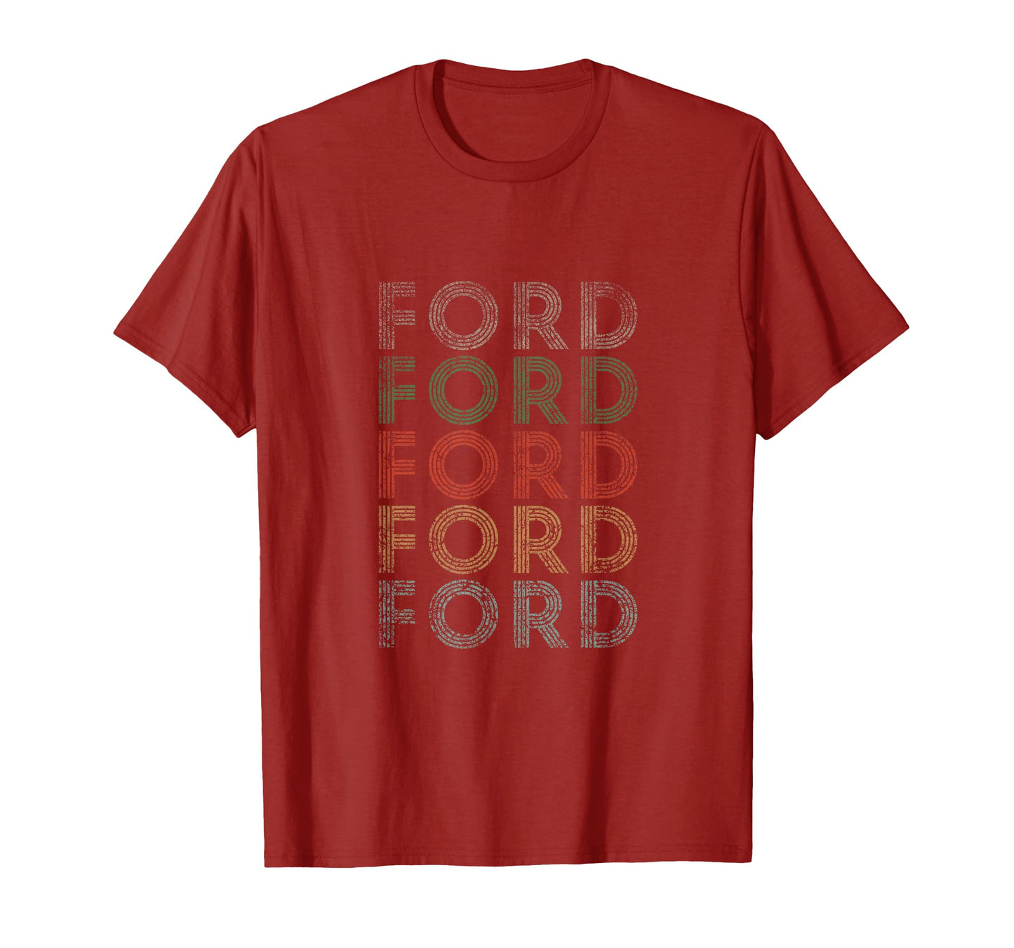 Ford First Name Grunge Style Vintage Retro T-Shirt