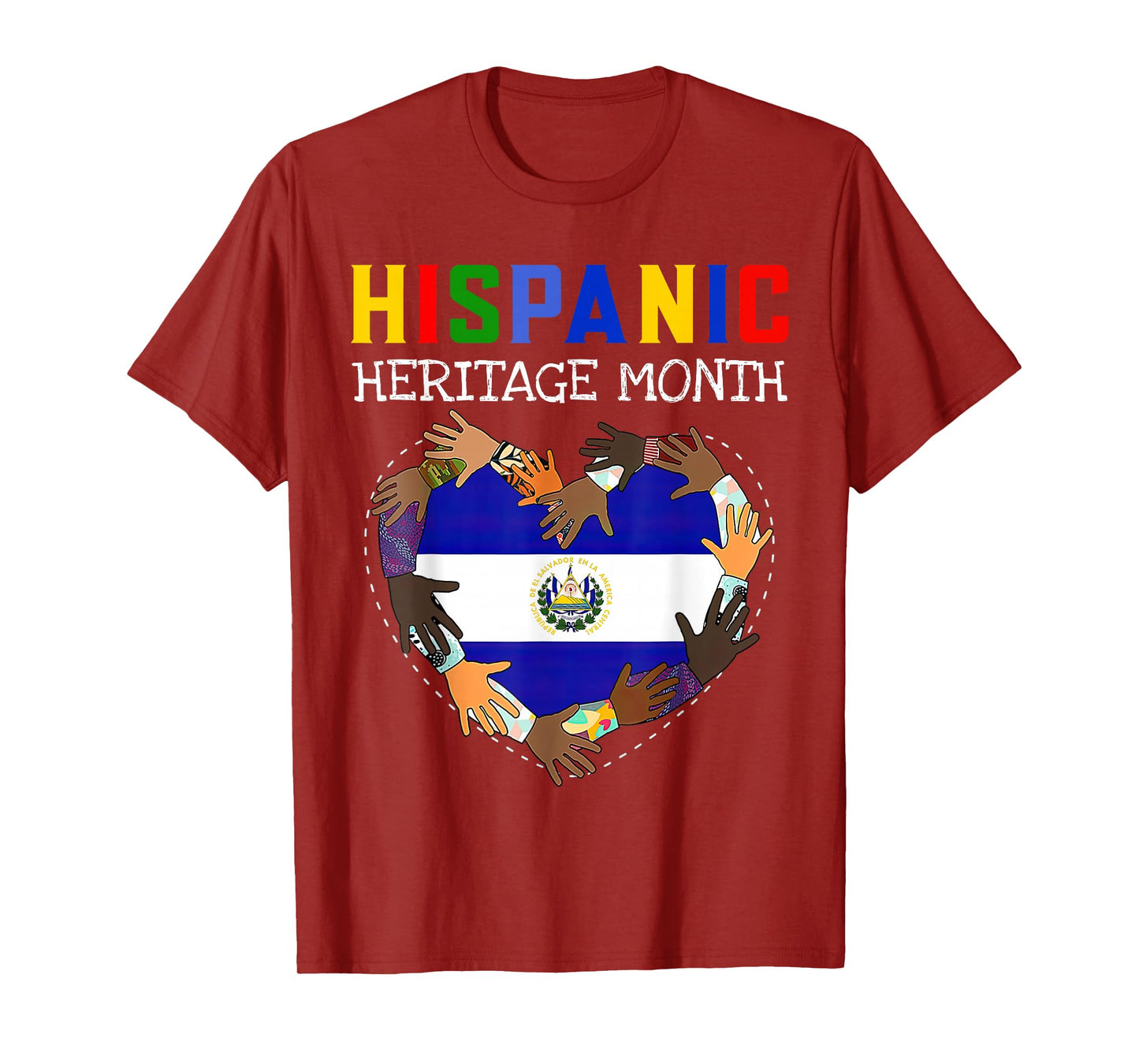 Hispanic Heritage Month El Salvador Kids Boys Girls T-Shirt