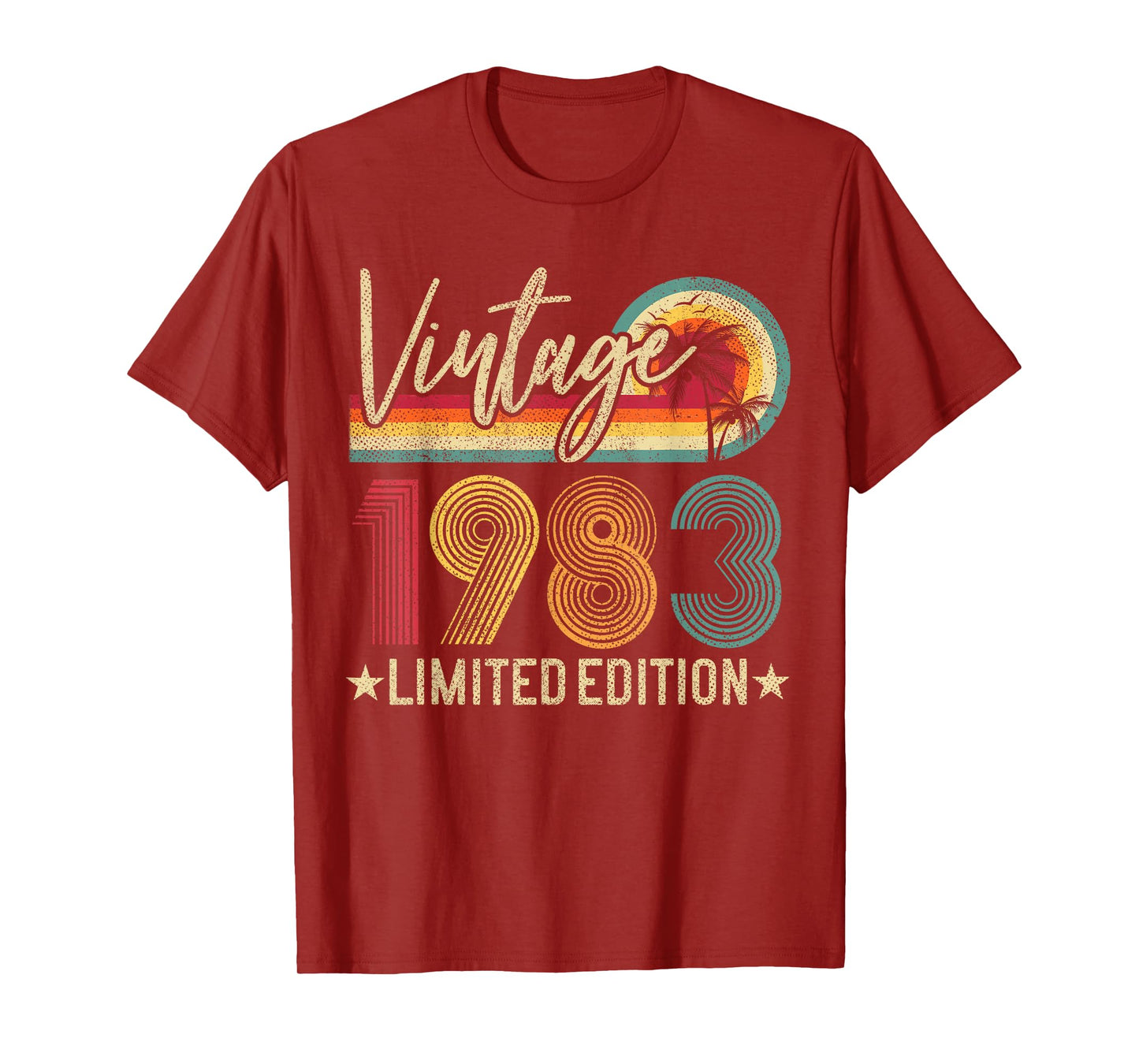 42nd Birthday Vintage 1983 42 Years Old Men Women T-Shirt