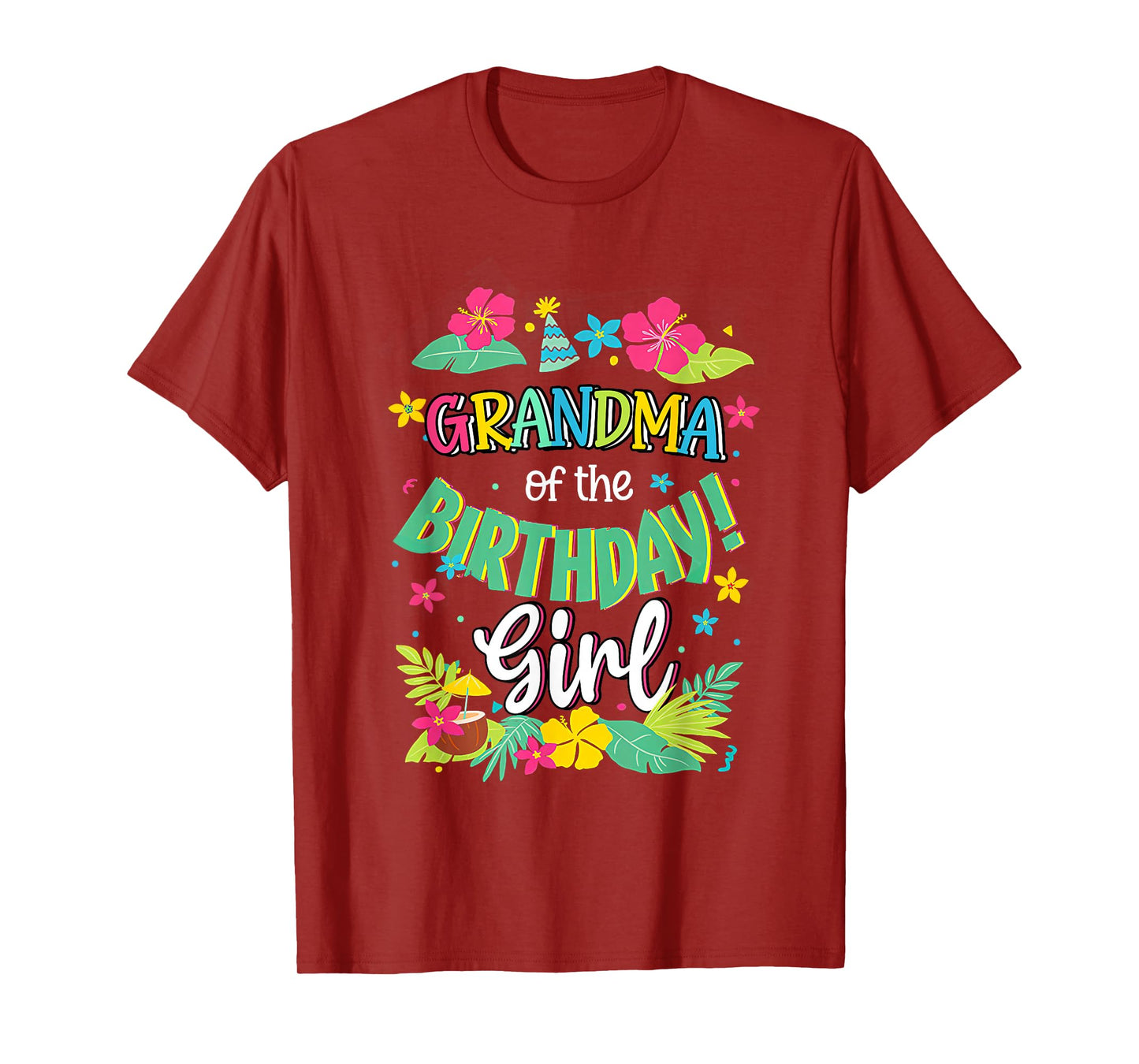 Grandma of the Birthday Girl shirt Aloha Hawaii Party 1st T-Shirt