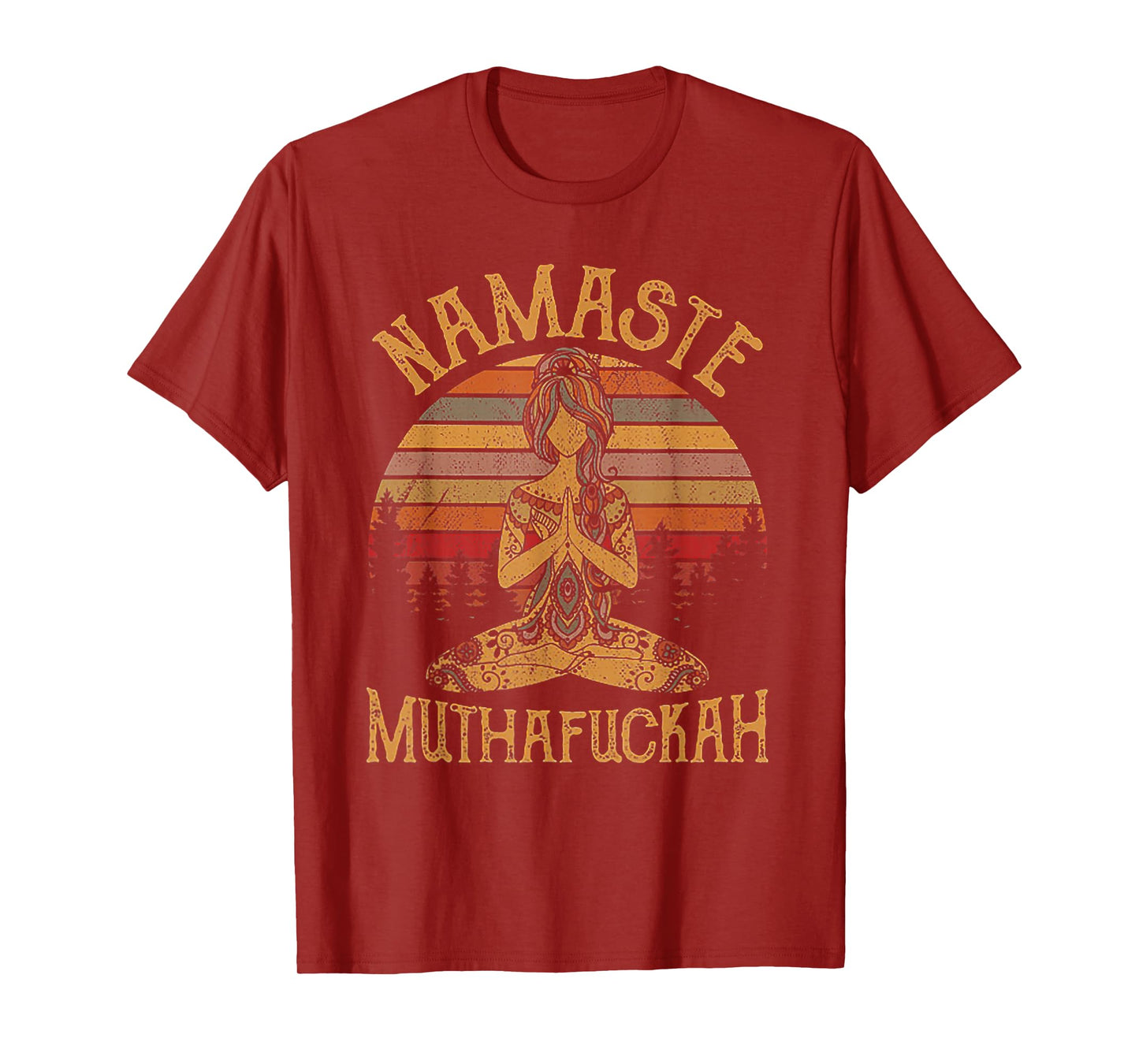 Namaste Muthafuckah Vintage Tshirt Yoga Lover Gift Tee T-Shirt