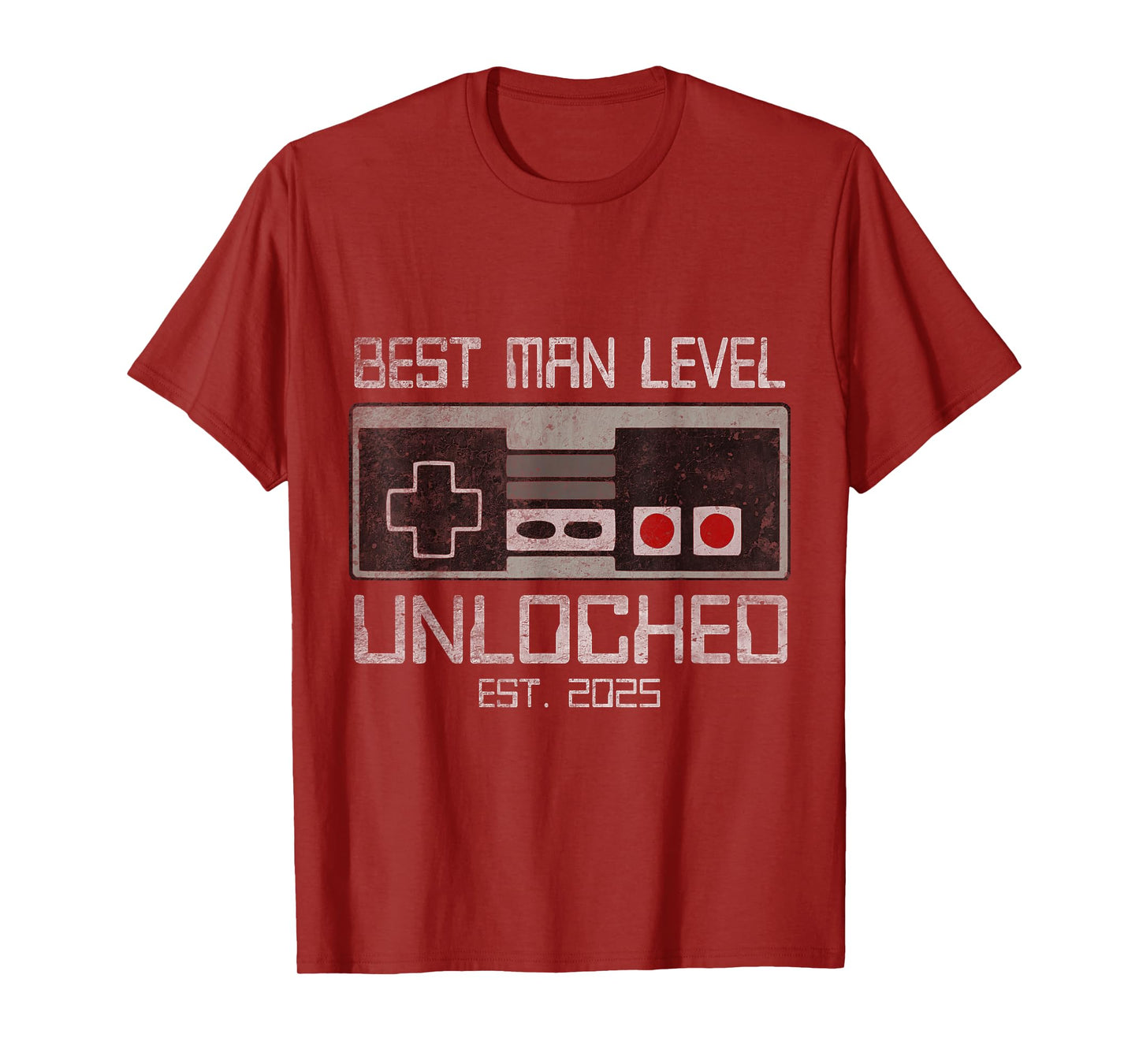 Best Man Bachelor Party 2025 Gamer Husband Wedding For Men T-Shirt
