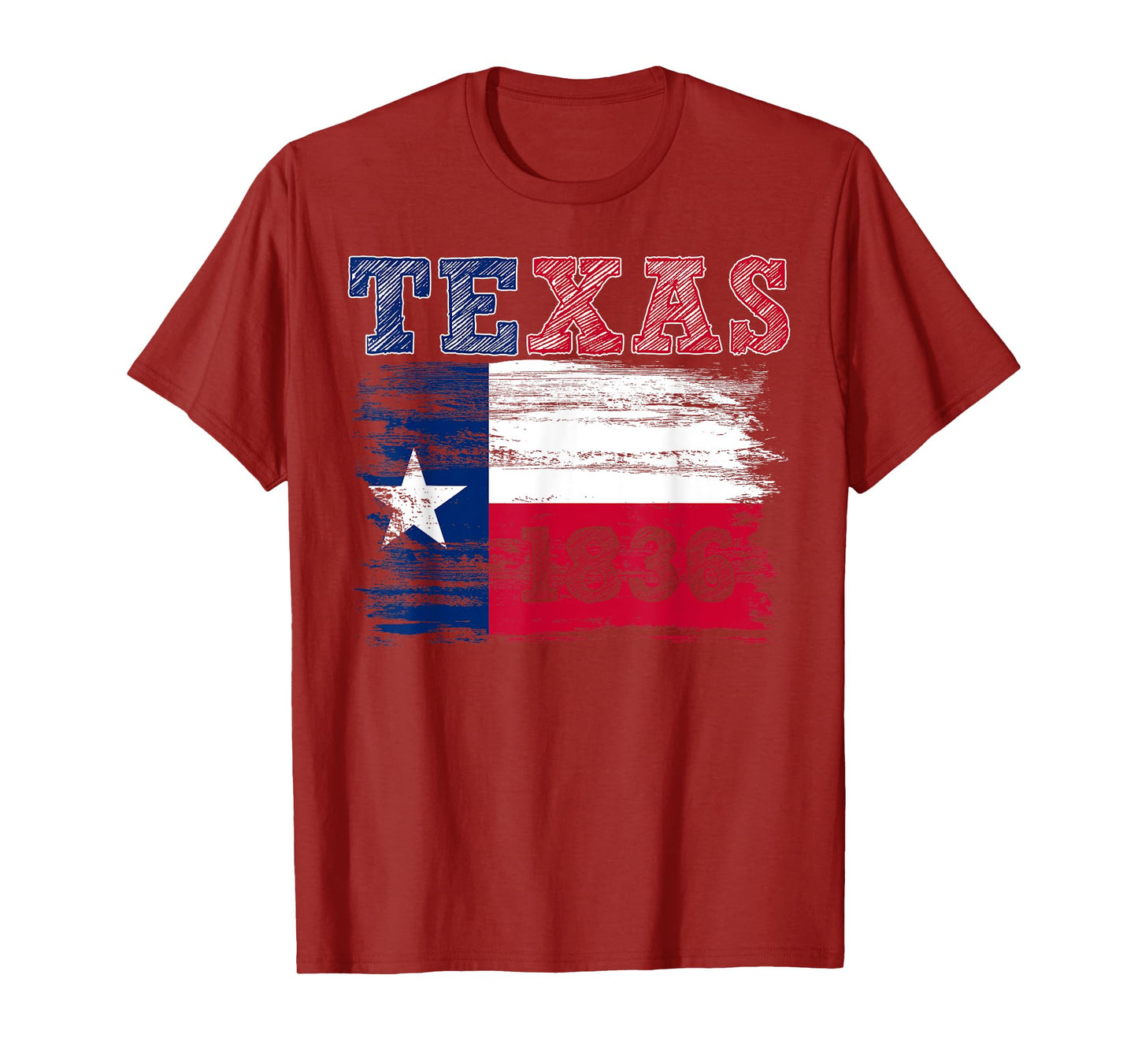 Texas Independence Day Freedom Since March 2 1836 Texas Flag T-Shirt