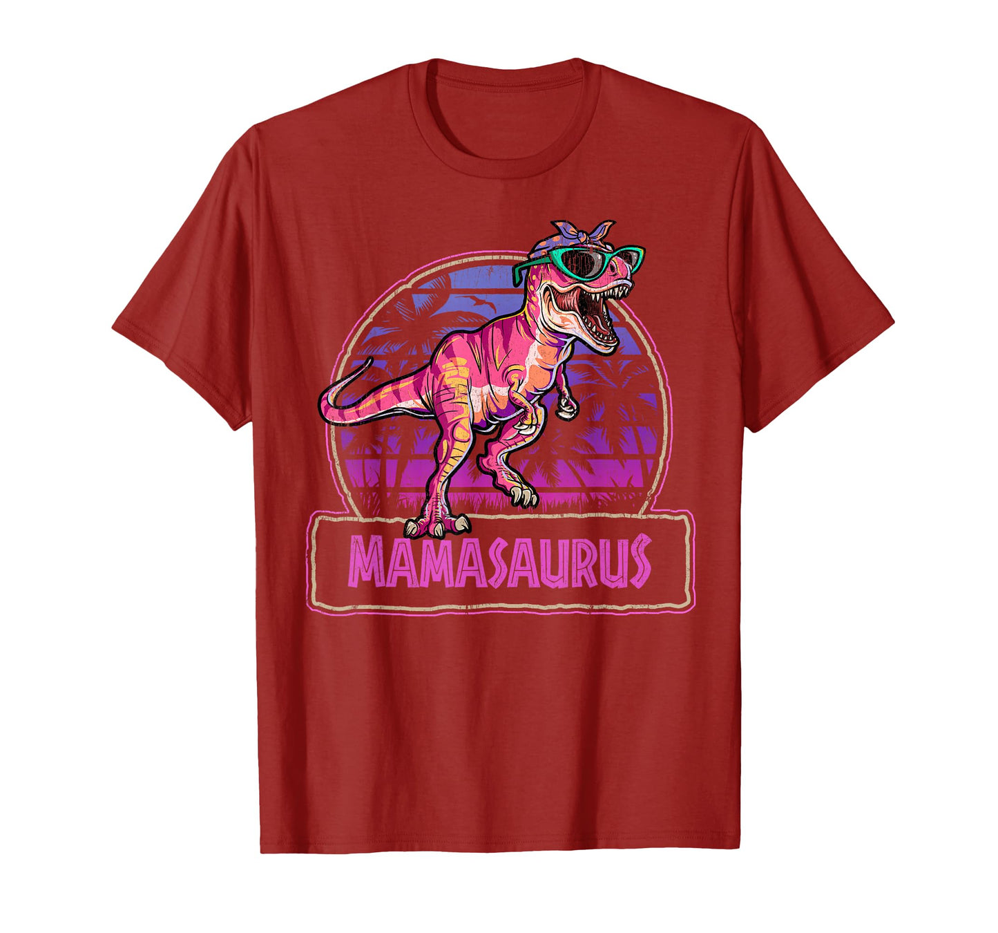 Mamasaurus T Rex Mama Saurus Women Dinosaur Family Matching T-Shirt