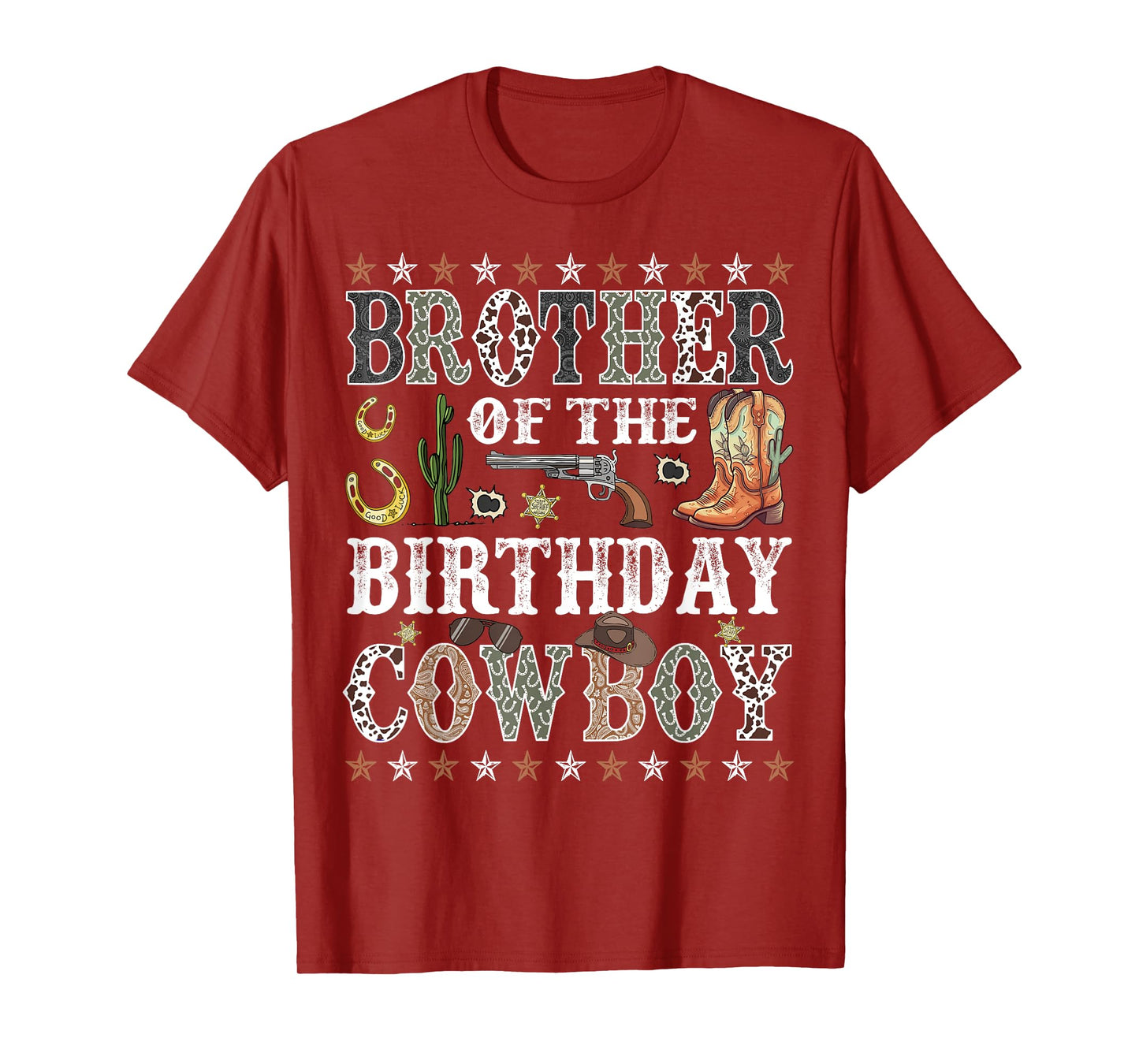 Brother Of The Birthday Cowboy Rodeo Brother T-Shirt