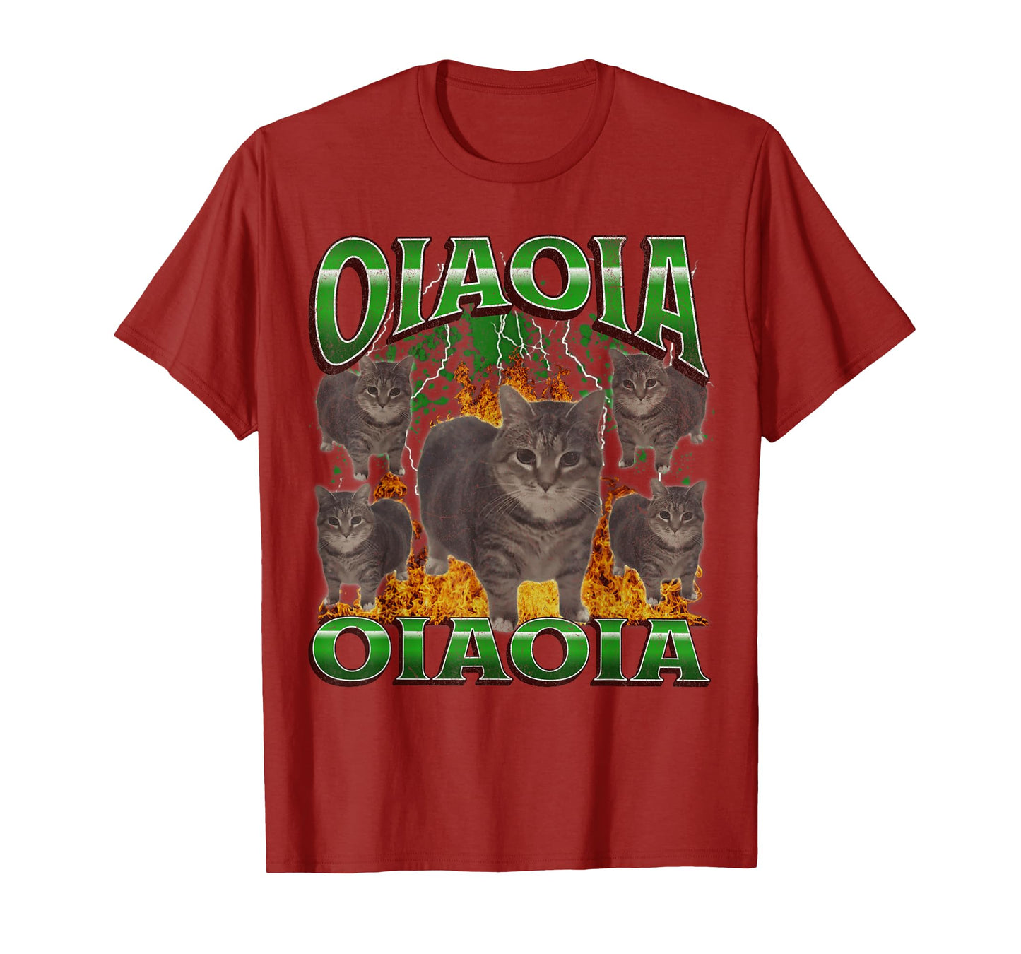Funny Oiia Oiia Cat Meme Bootleg Graphic T-Shirt for Men Women