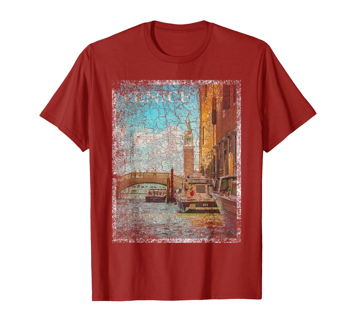 Venice Italy Vacation Vintage Retro Travel Holiday Gift T-Shirt