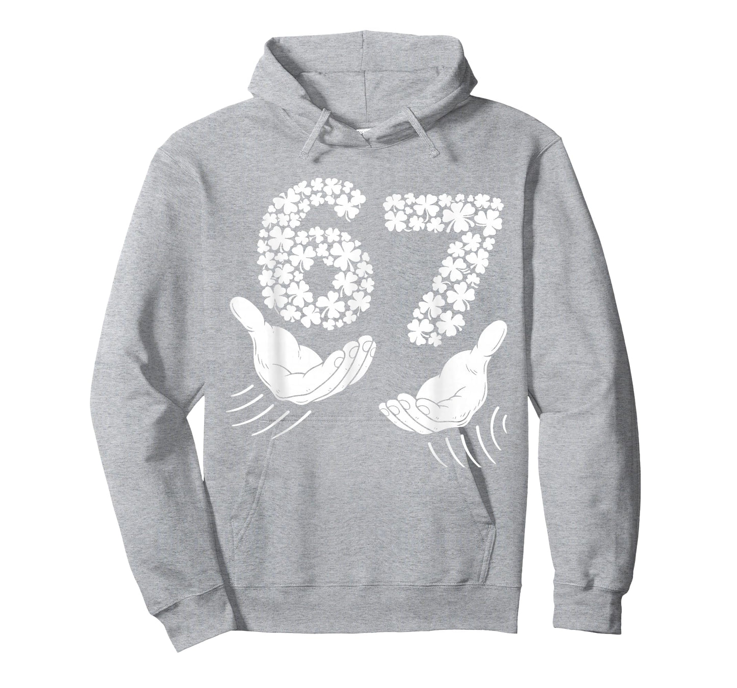 St Patricks Day Six Seven Bruh 6 7 Meme Boys Girls Teen Kids T-Shirt - Hoodie | Ash