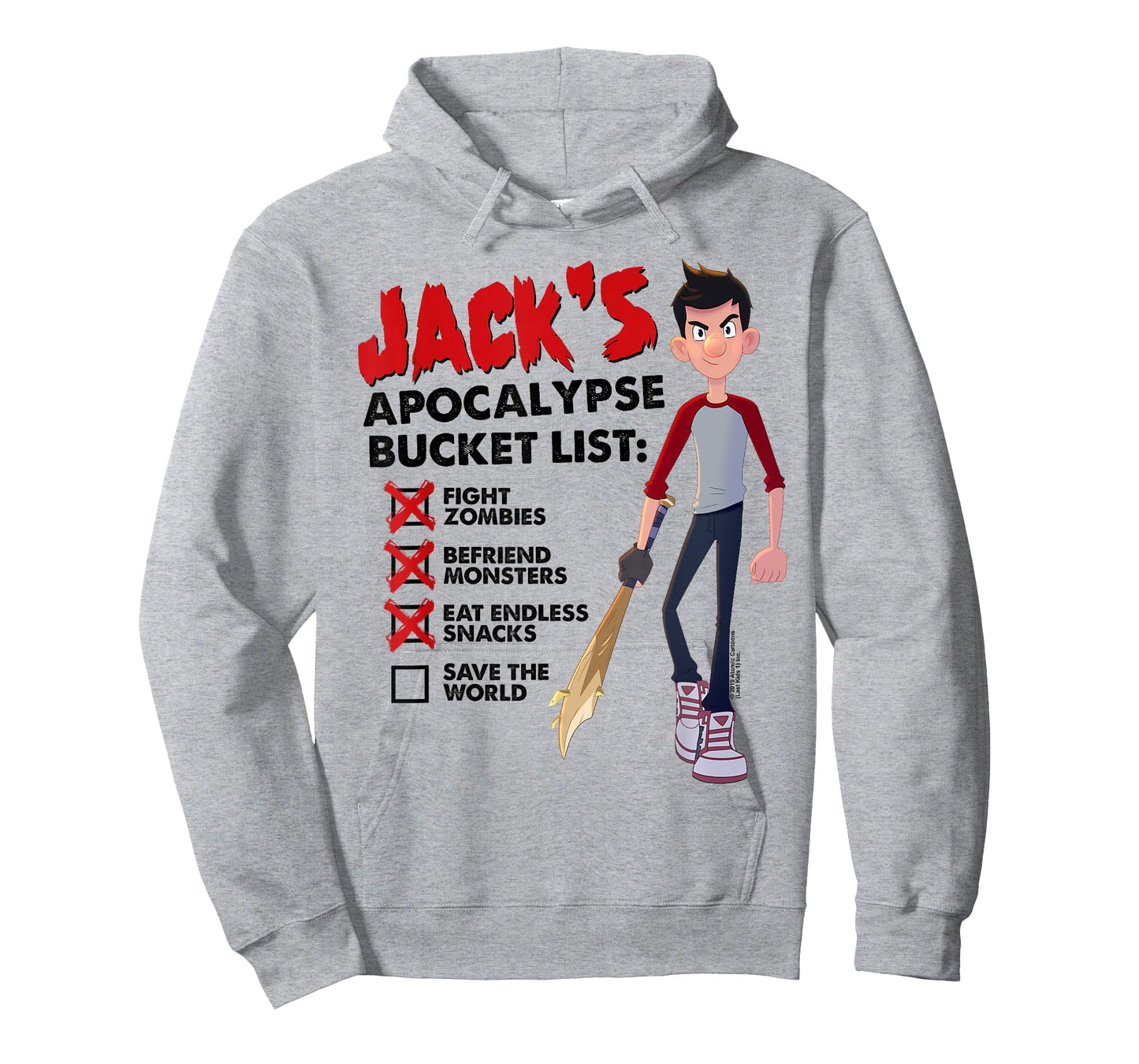 The Last Kids on Earth Jack's Apocalypse Bucket List T-Shirt - Hoodie | Ash