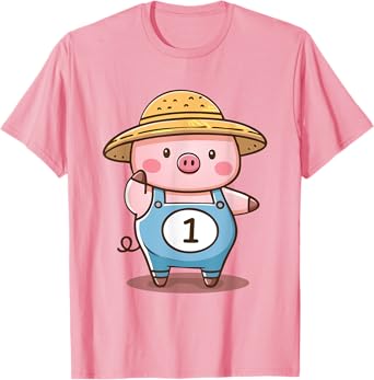 Three Little Pigs Pig 1 Costume Girls Boys Adults T-Shirt