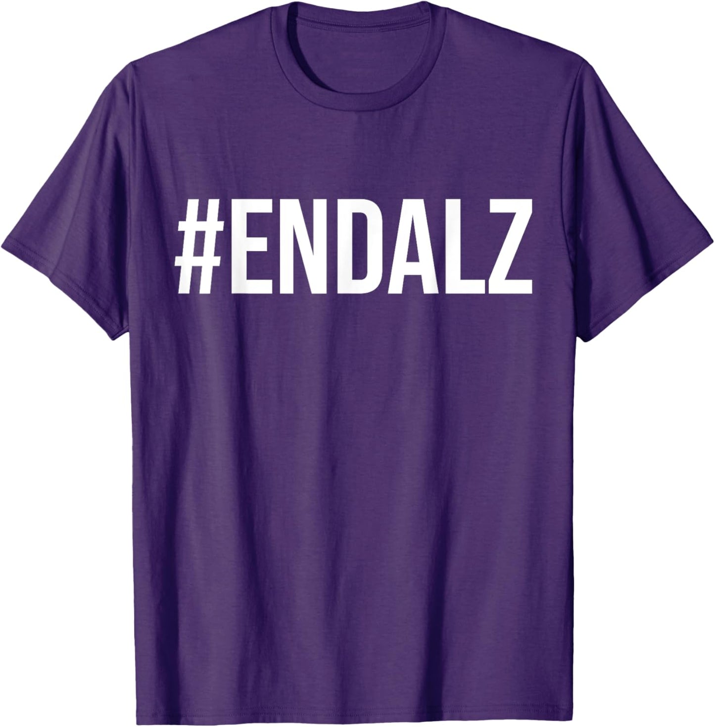 Alzheimer's Awareness Purple Ribbon Dementia Mom Dad Grandpa T-Shirt
