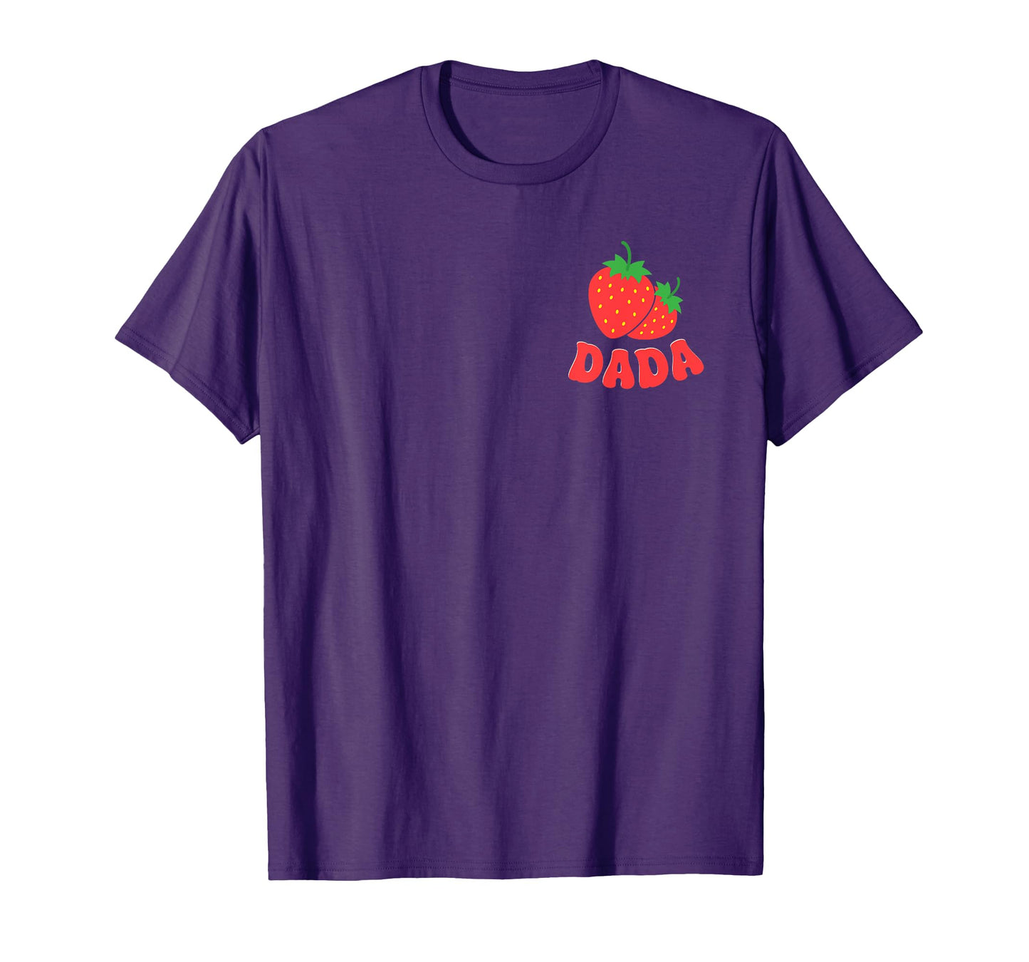Dada of The Berry Sweet One Strawberry First Birthday Pocket T-Shirt