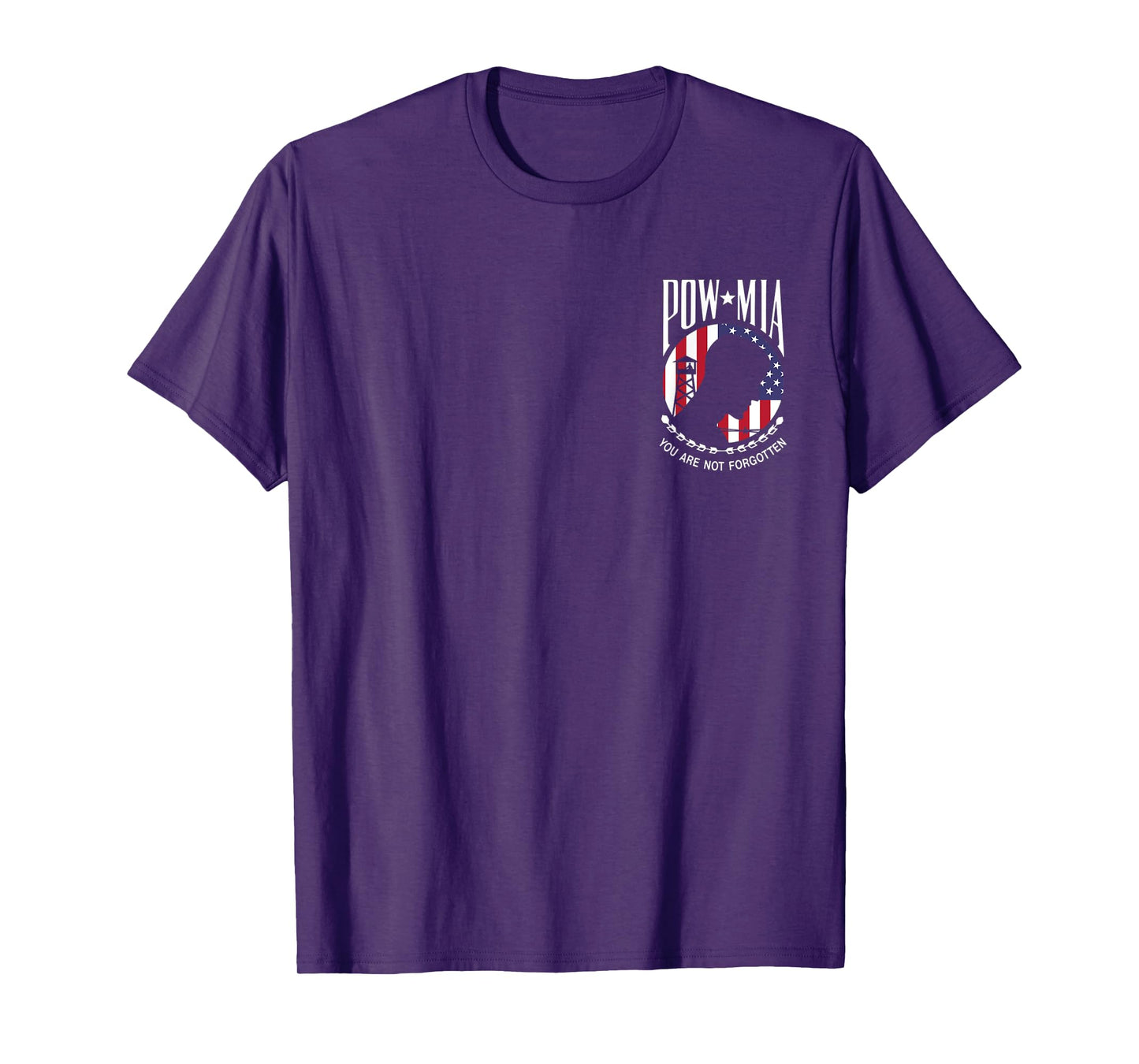 (2side) Pow Mia USA Flag You Are Not Forgotten T-Shirt