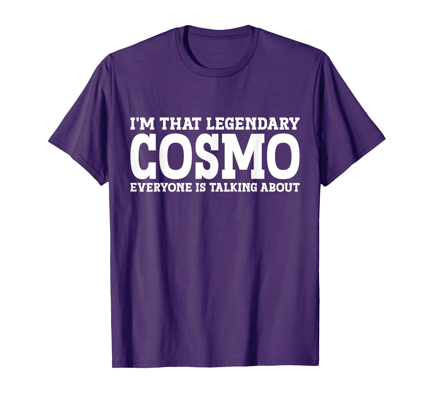 Cosmo Gifts Cosmo Personal Name First Name Funny Cosmo T-Shirt - Men, Birthday Celebrants - Unisex-Adults - Black - Short Sleeve - T-Shirt - Small