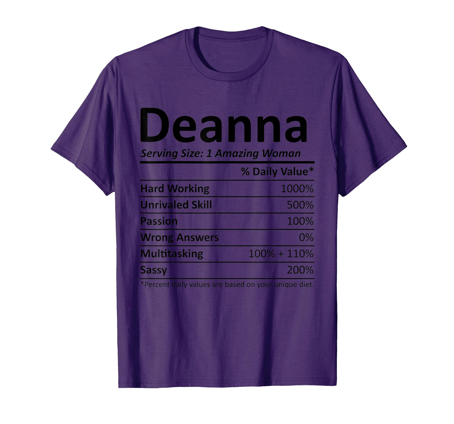 DEANNA Nutrition Personalized Name Funny Christmas Gift Idea T-Shirt
