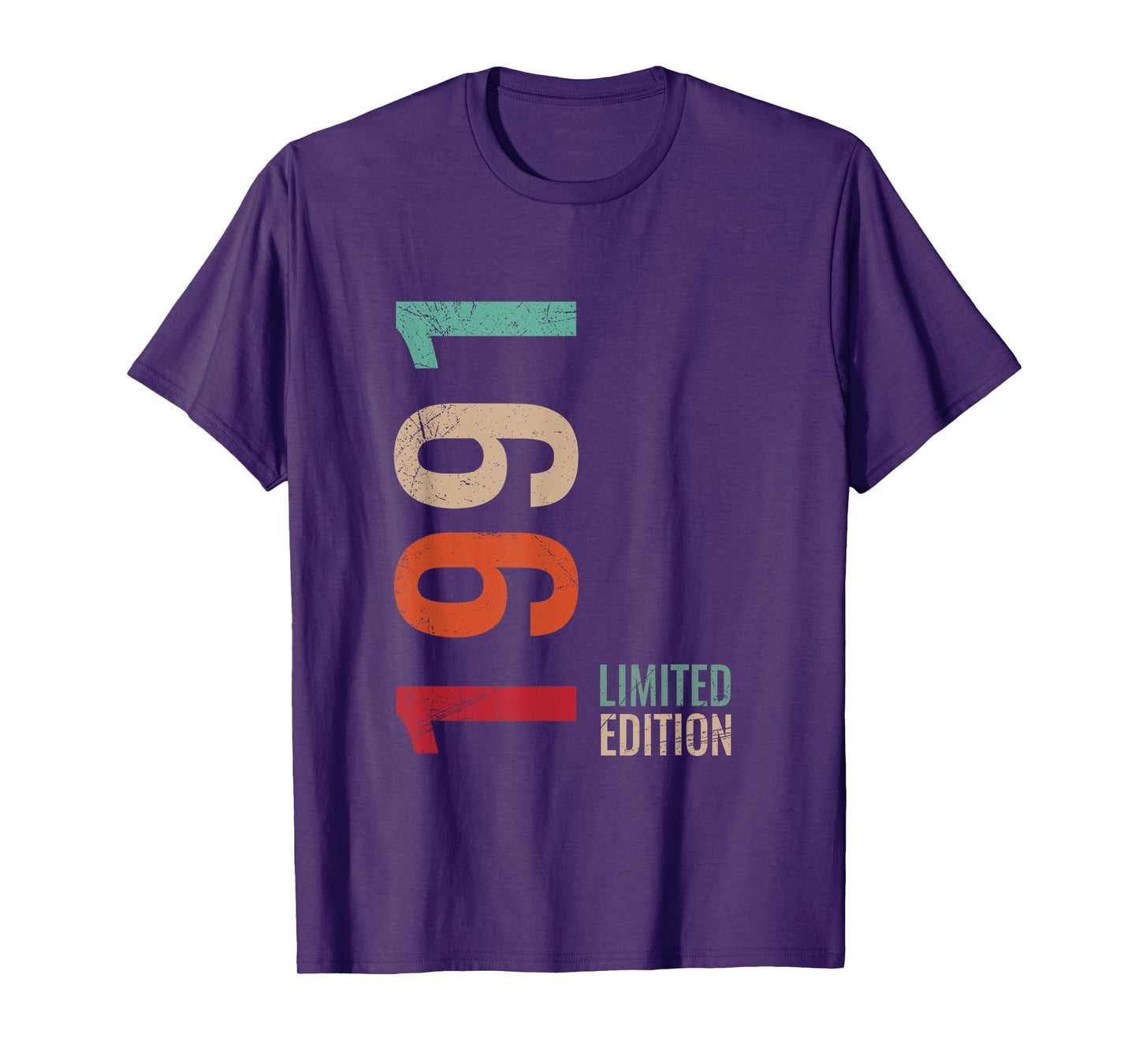 34th Birthday Husband Wife Son Daughter 34 Years Old 1991 T-Shirt