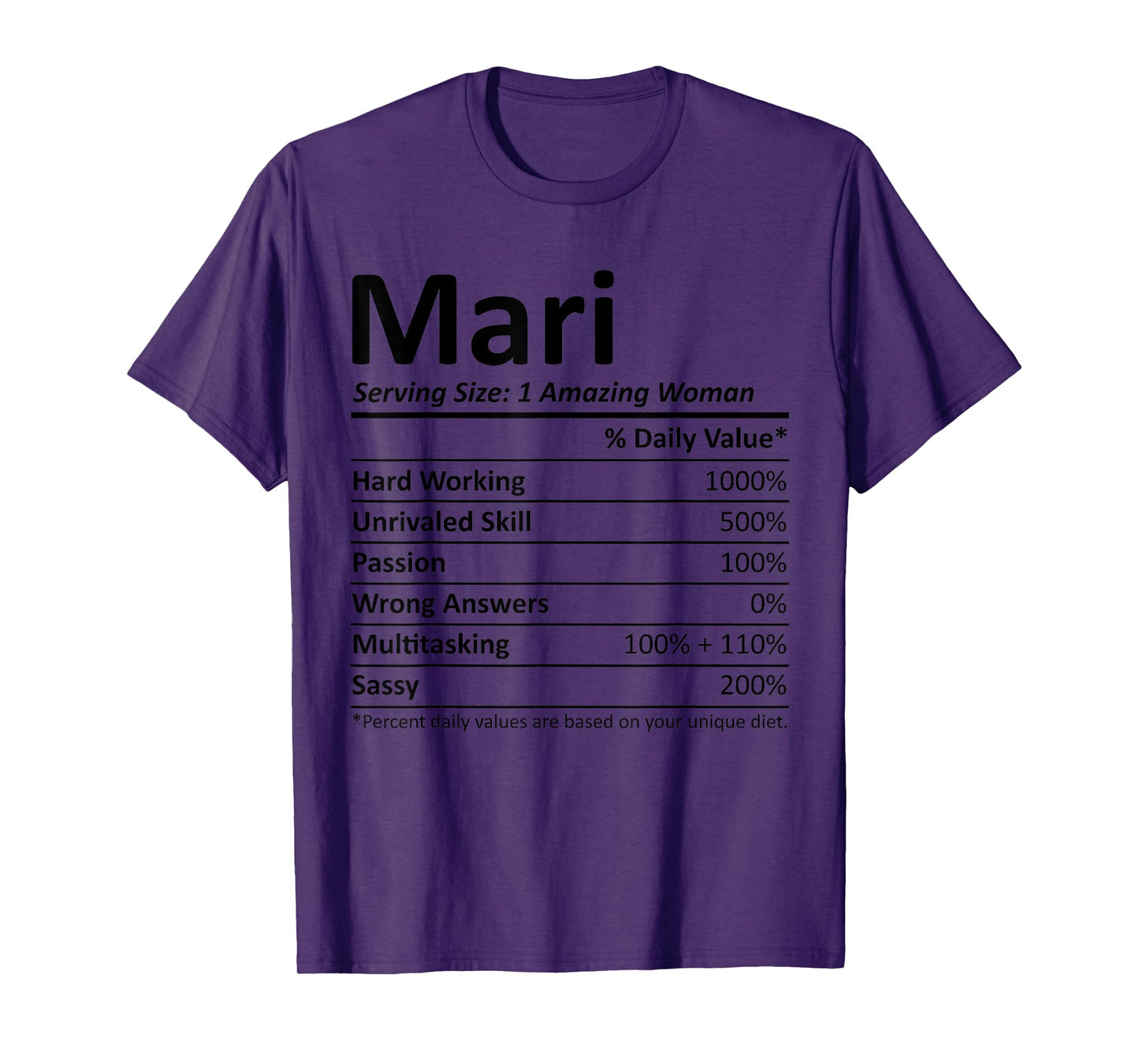 MARI Nutrition Personalized Name Funny Christmas Gift Idea T-Shirt
