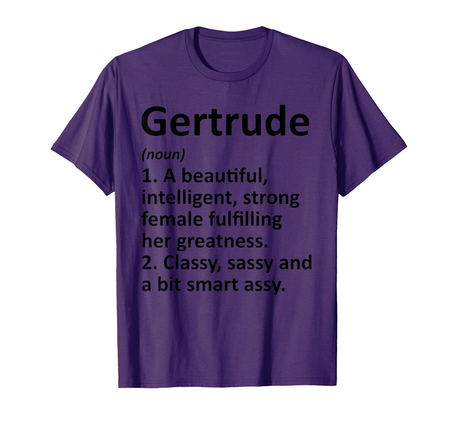 GERTRUDE Definition Personalized Name Funny Christmas Gift T-Shirt