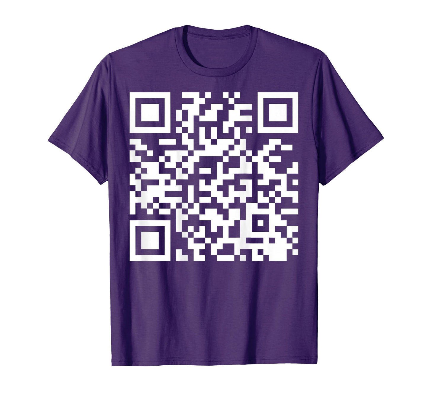 (On Back) Funny QR Do I Look Like I Give A Fck Code Saying T-Shirt