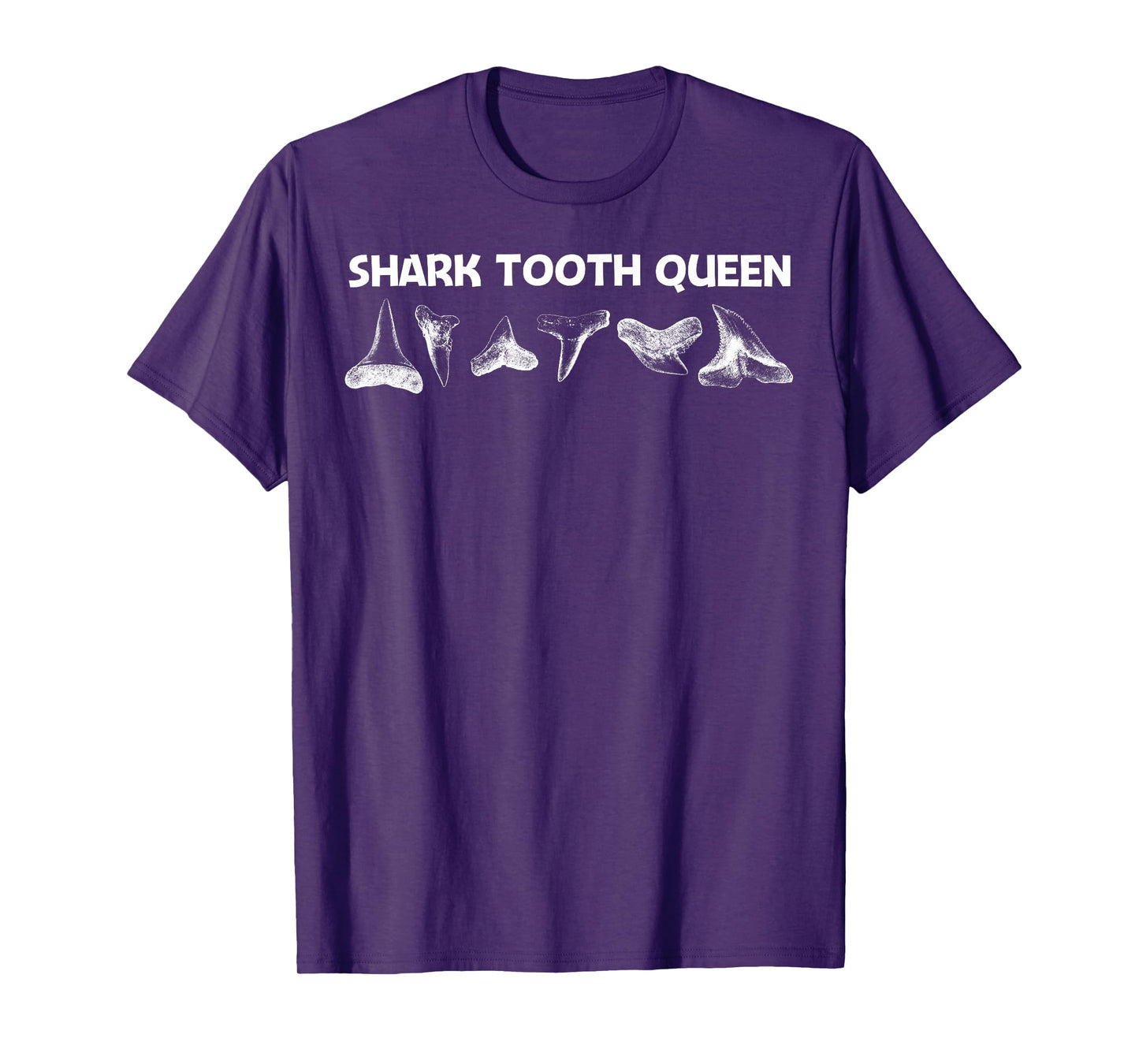 Funny Shark Teeth Design For Women Mom Animal Fossil Hunters T-Shirt