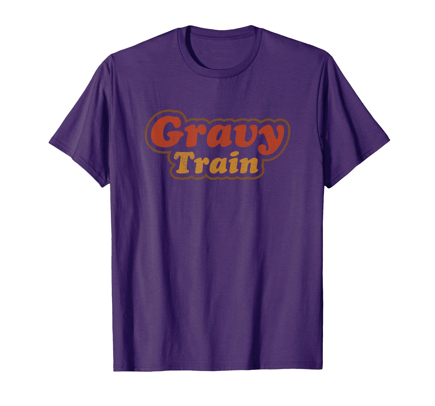 Funny Turkey Gravy Train Thanksgiving Retro Vintage Top T-Shirt