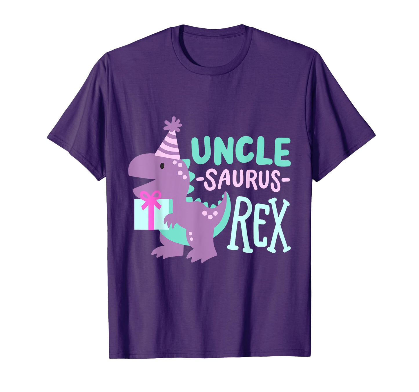Dinosaur Birthday Uncle Saurus T Rex Family Matching Party T-Shirt